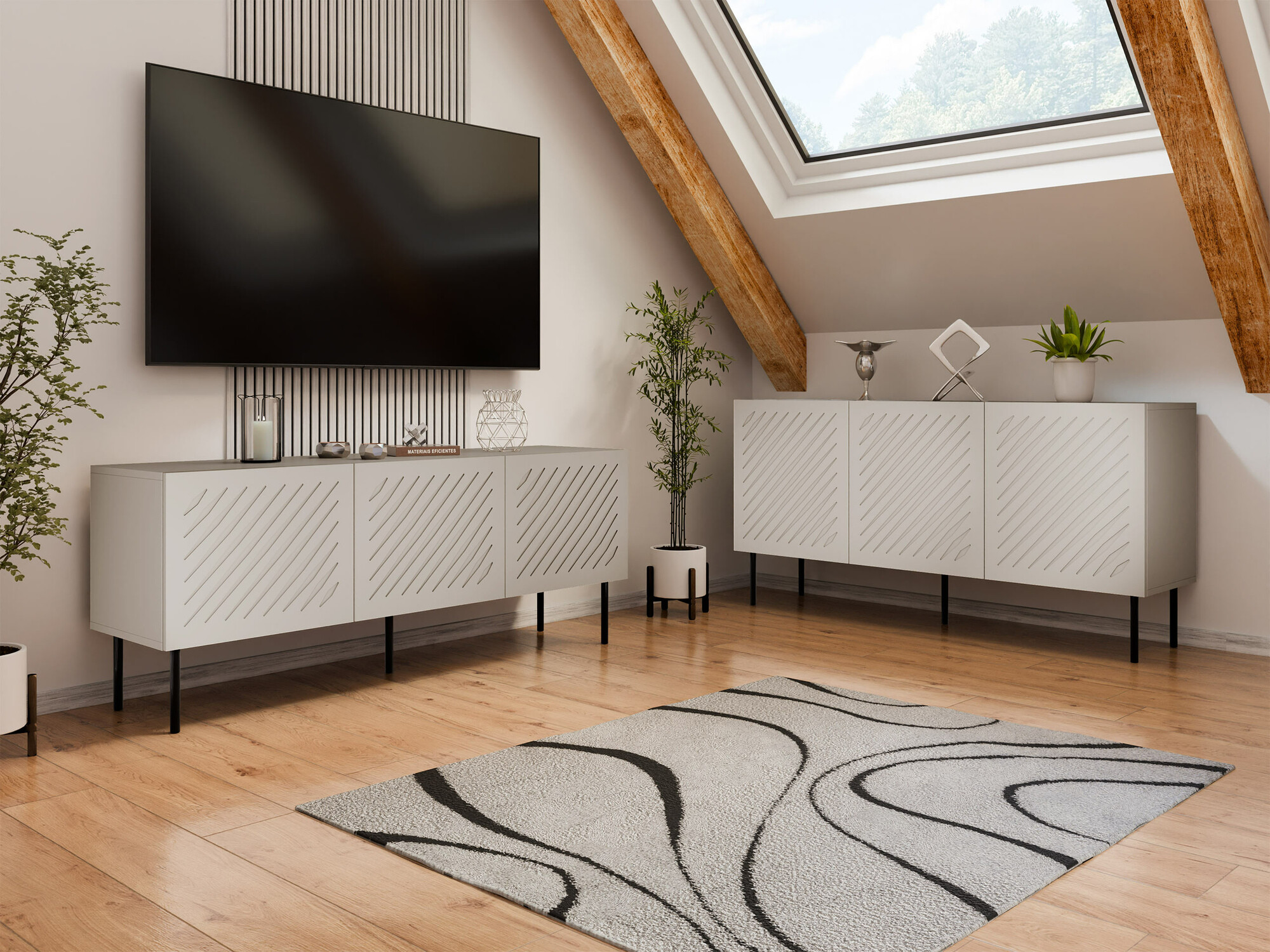 TV-meubel Tolfelo 102 (Beige)