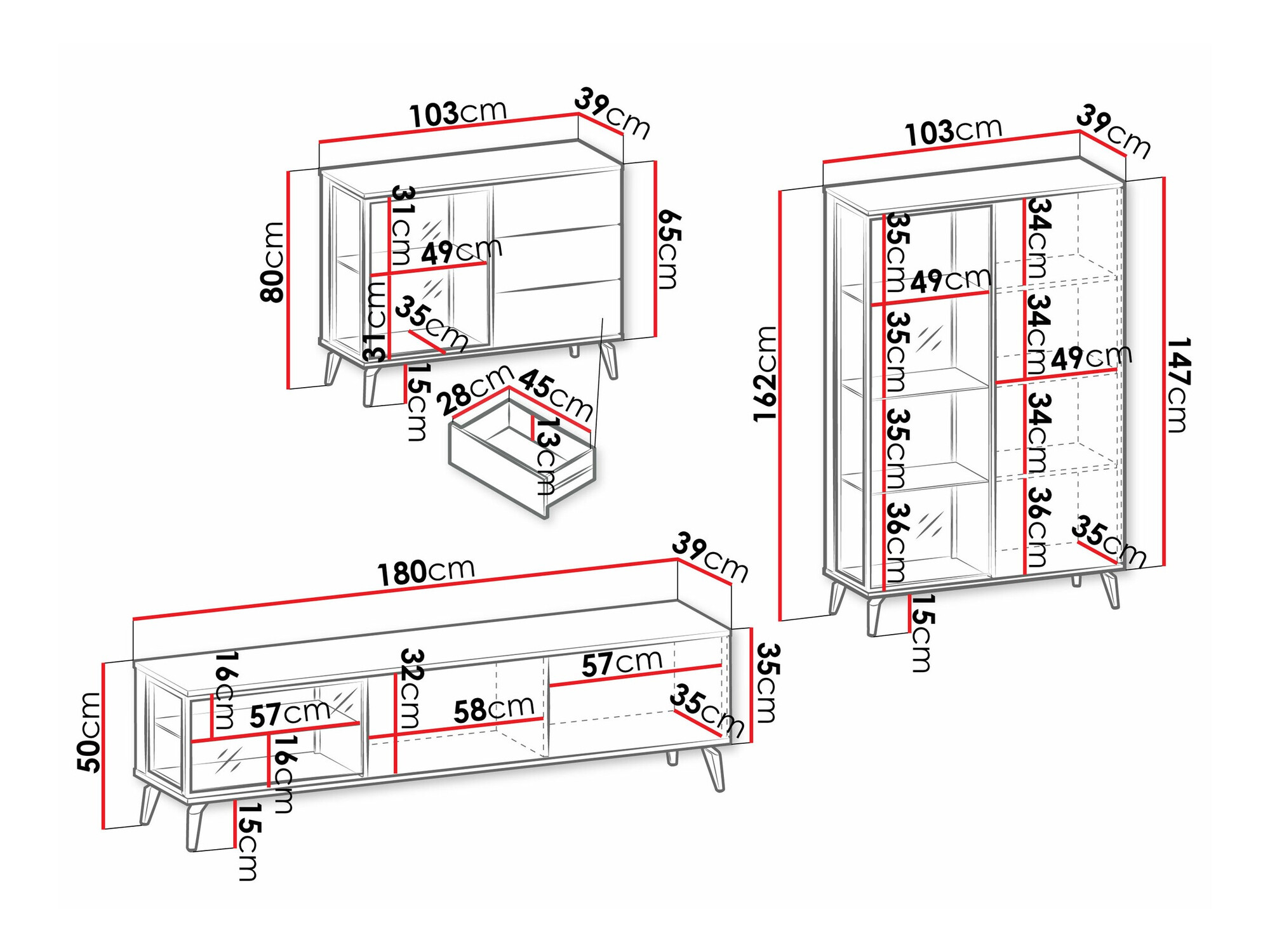 Woonkamerset Argentas