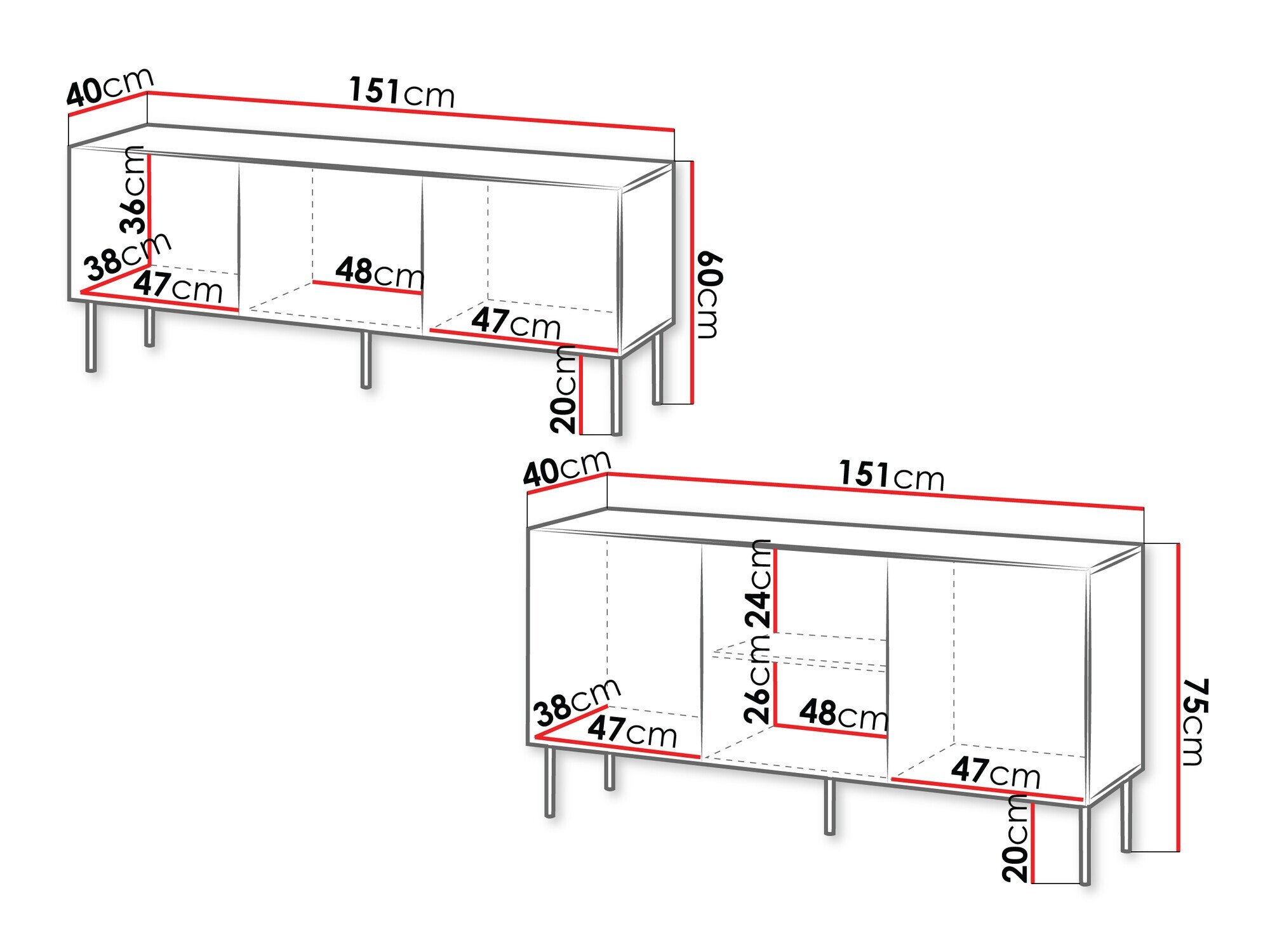 Woonkamerset Evavese 105 (Zwart)