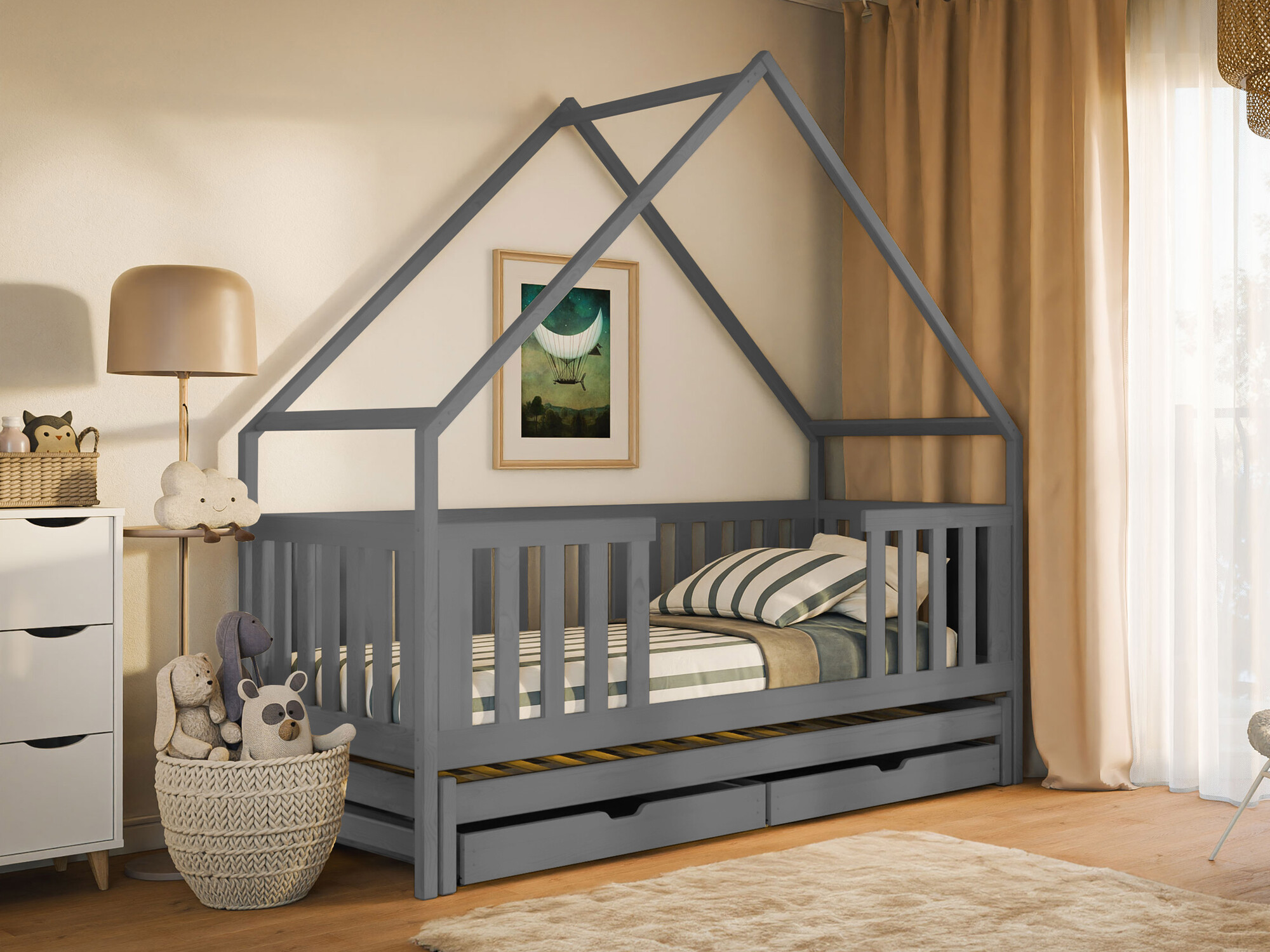 Bed Vista 115 (Grijs)