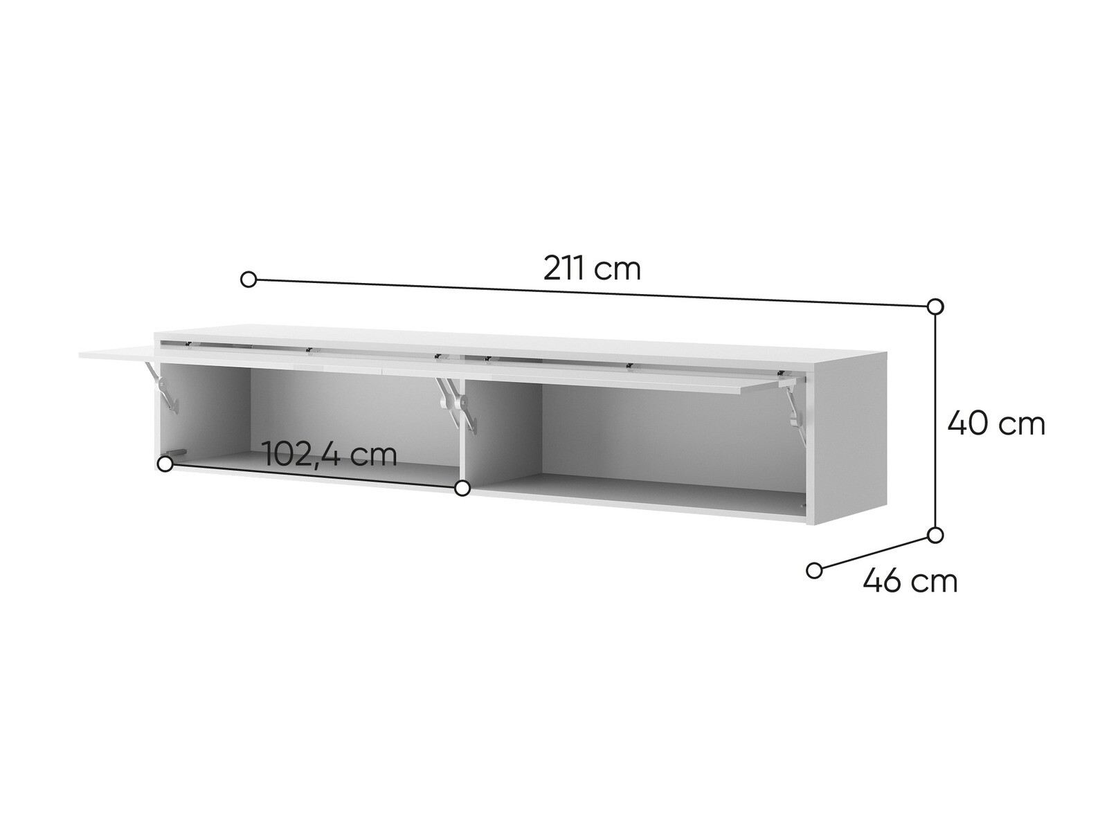 Wandkast Concept Pro Lenart (Wit)