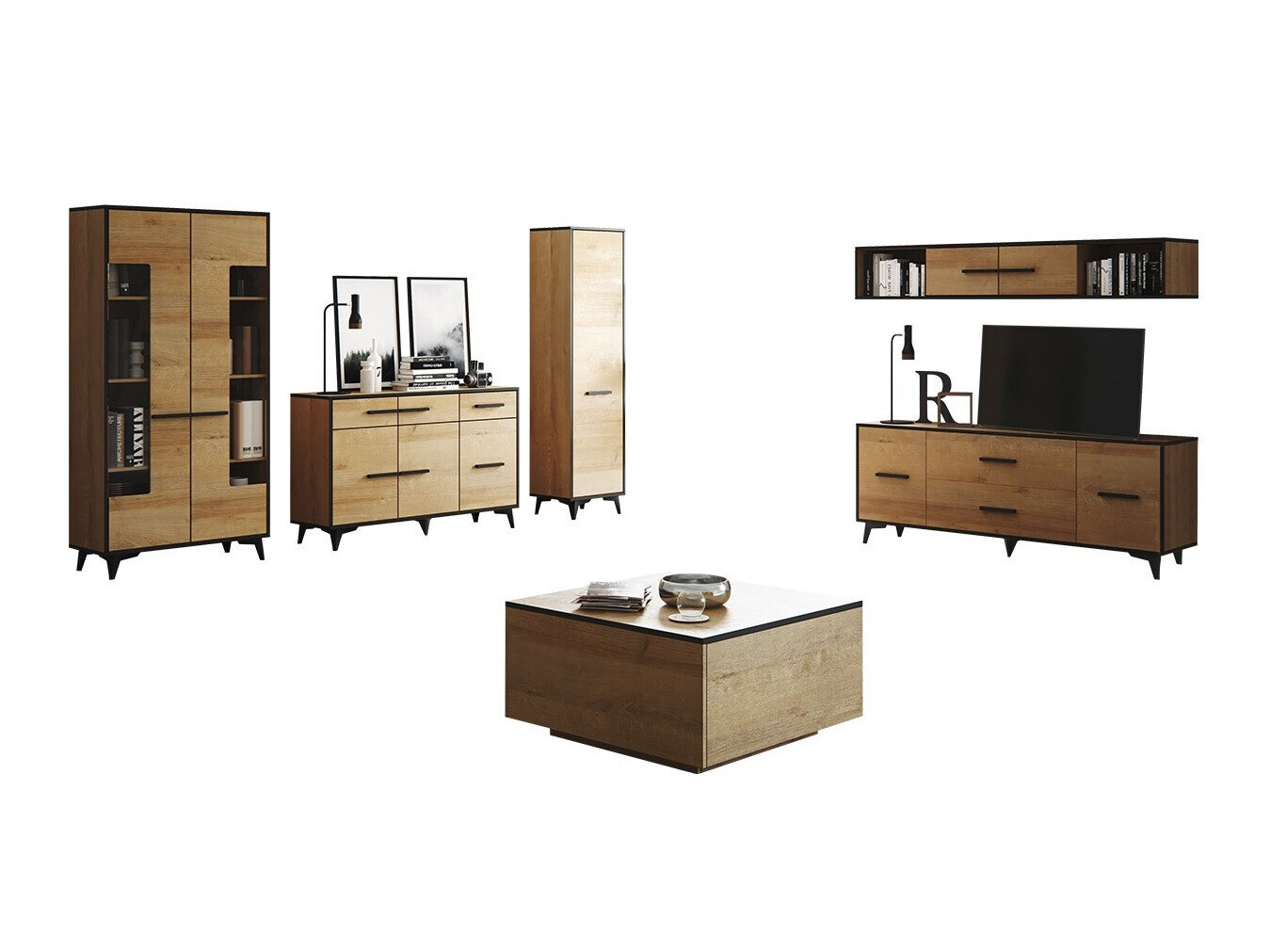 Woonkamerset Avimora 112 (Riviera eiken)