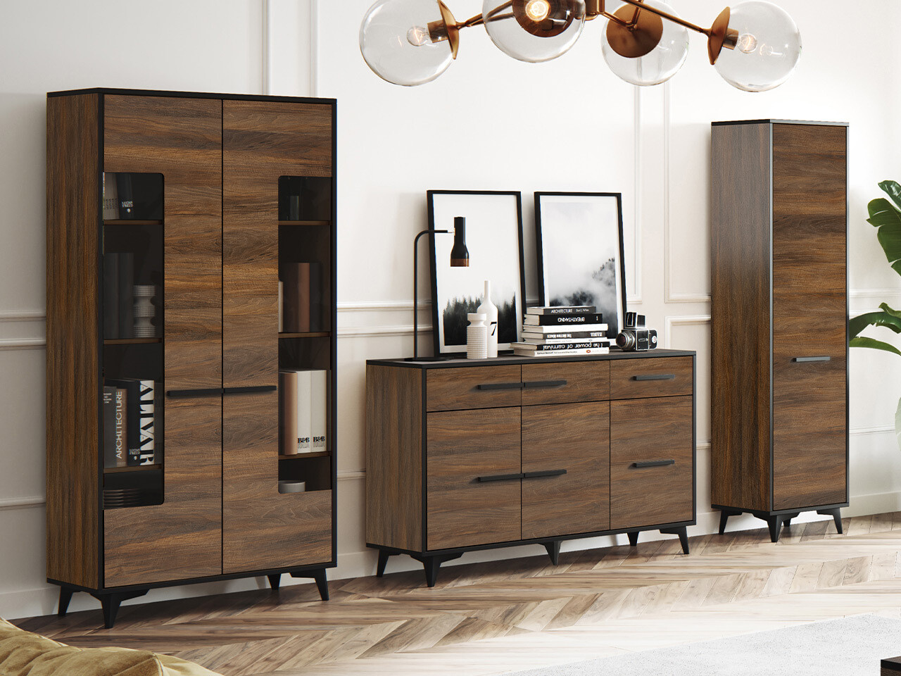 Woonkamerset Avimora 113 (Notenhout)