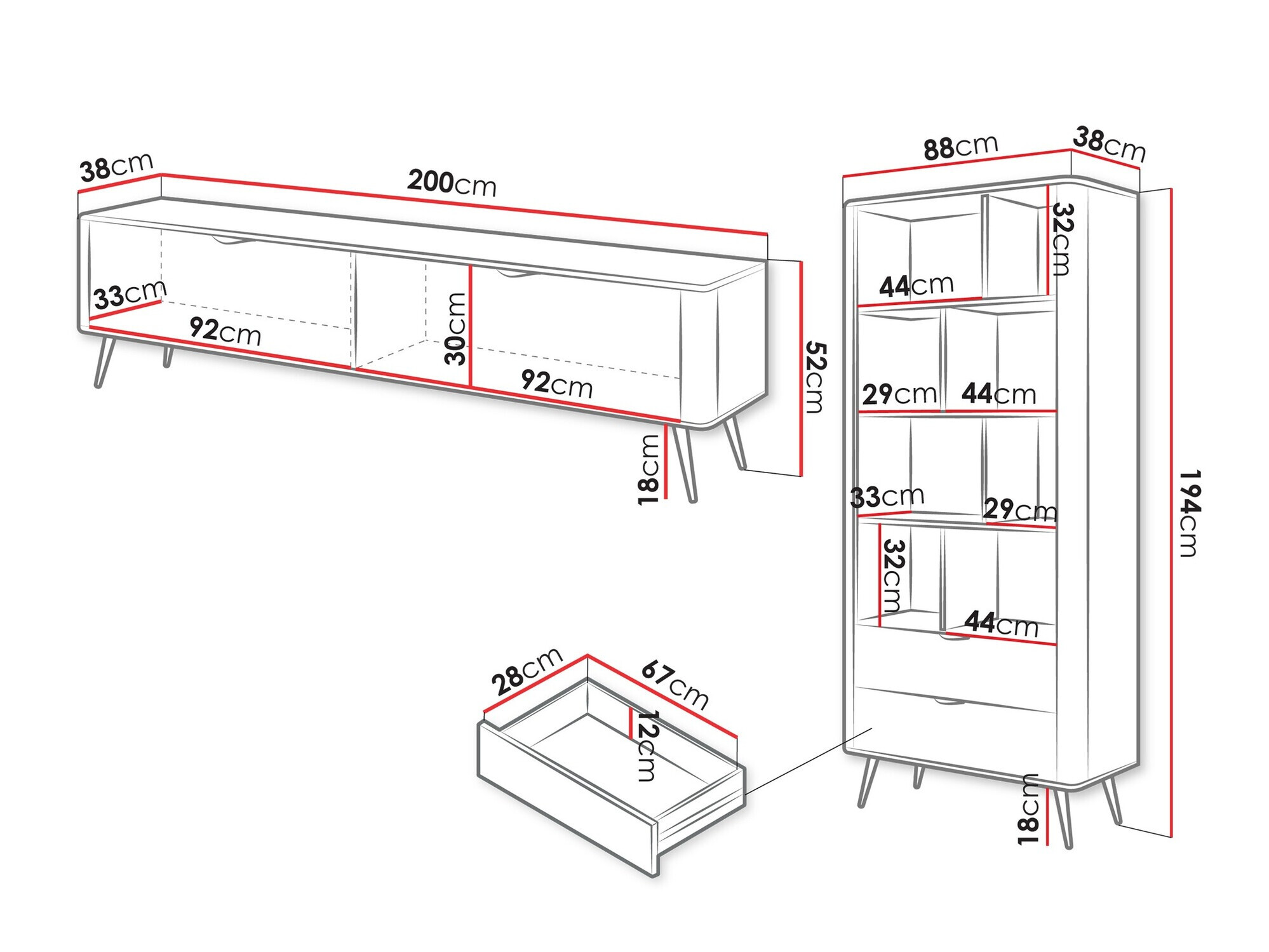 Woonkamerset Versoe 107 (Beige)