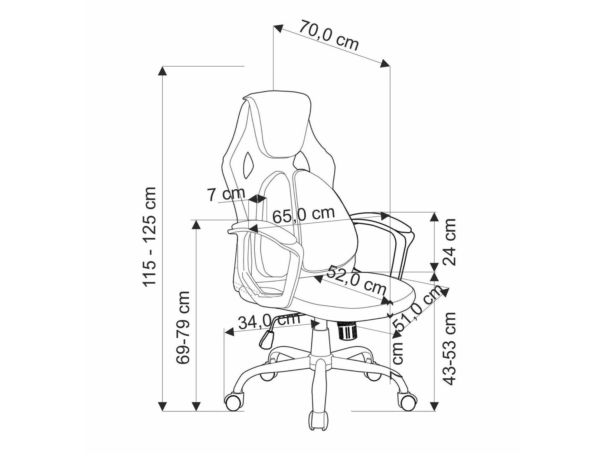 Bureaustoel Houston 1854