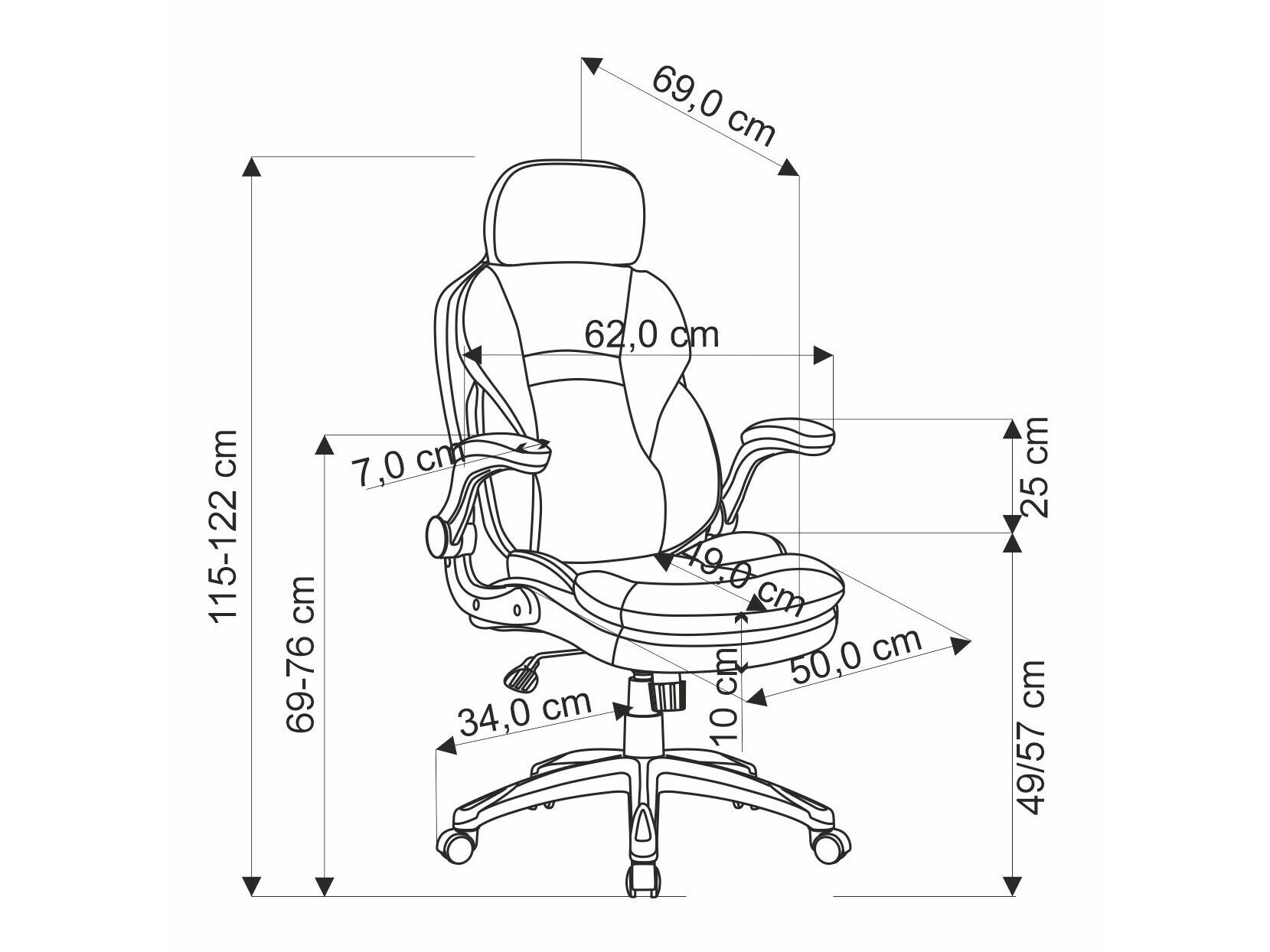 Bureaustoel Houston 1855