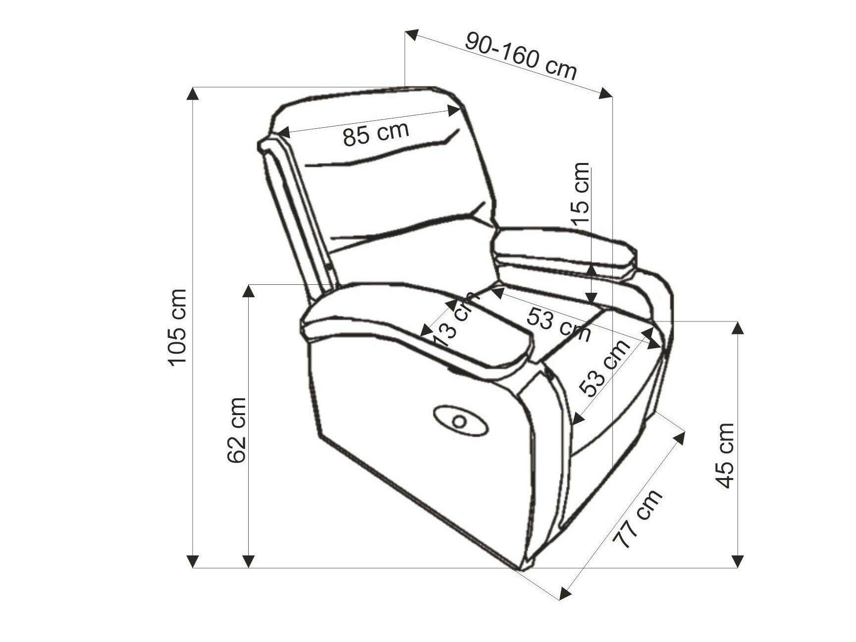 Relaxfauteuil Houston 1856 (Groen)