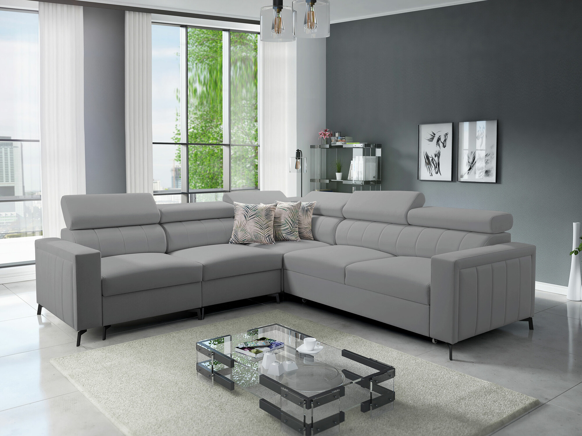 Hoekbank Sarasota 152 (Mono 244 + Botanical 36)