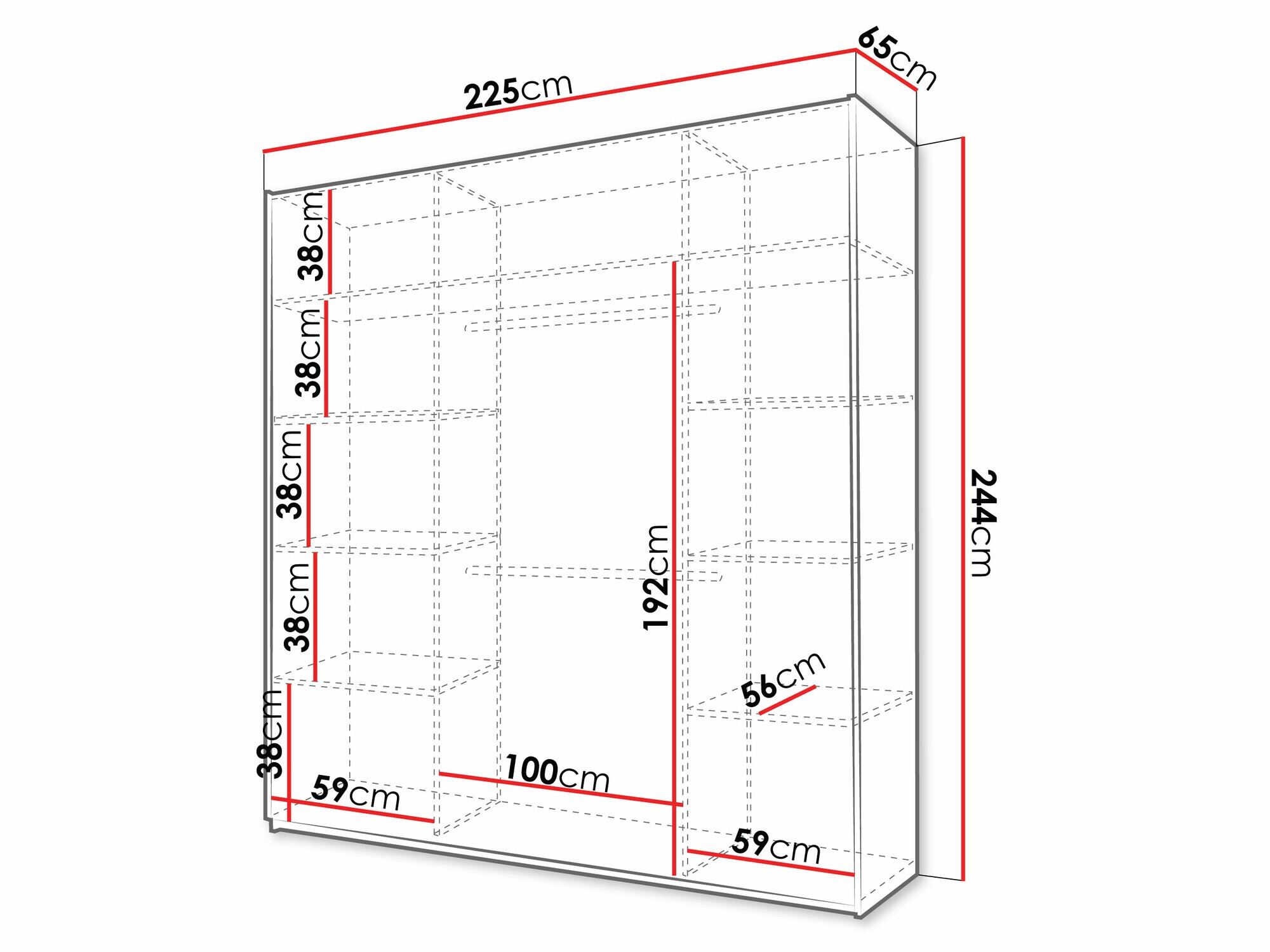 Kledingkast Honolulu 232