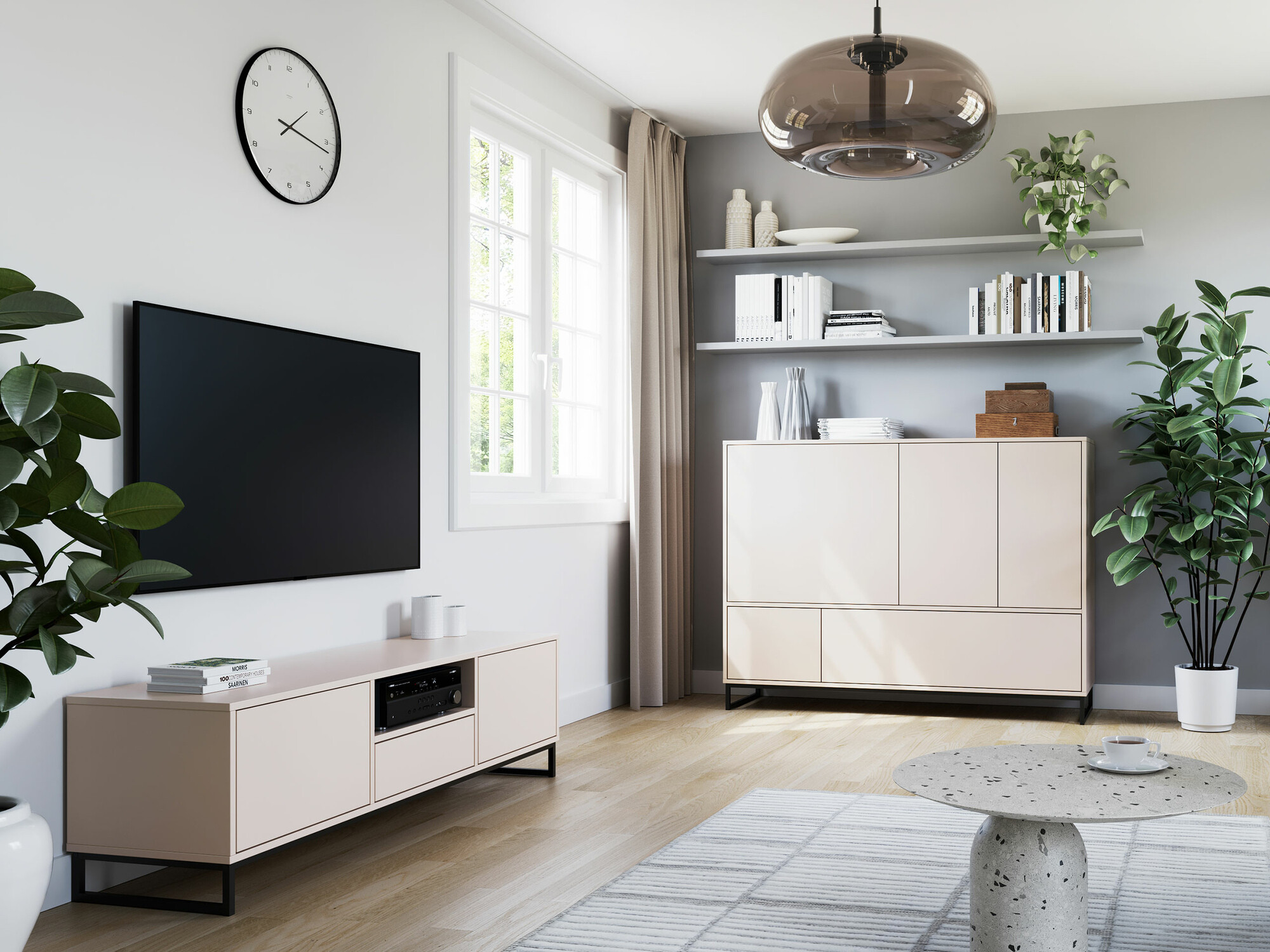 TV-meubel Calcalo 105 (Beige)