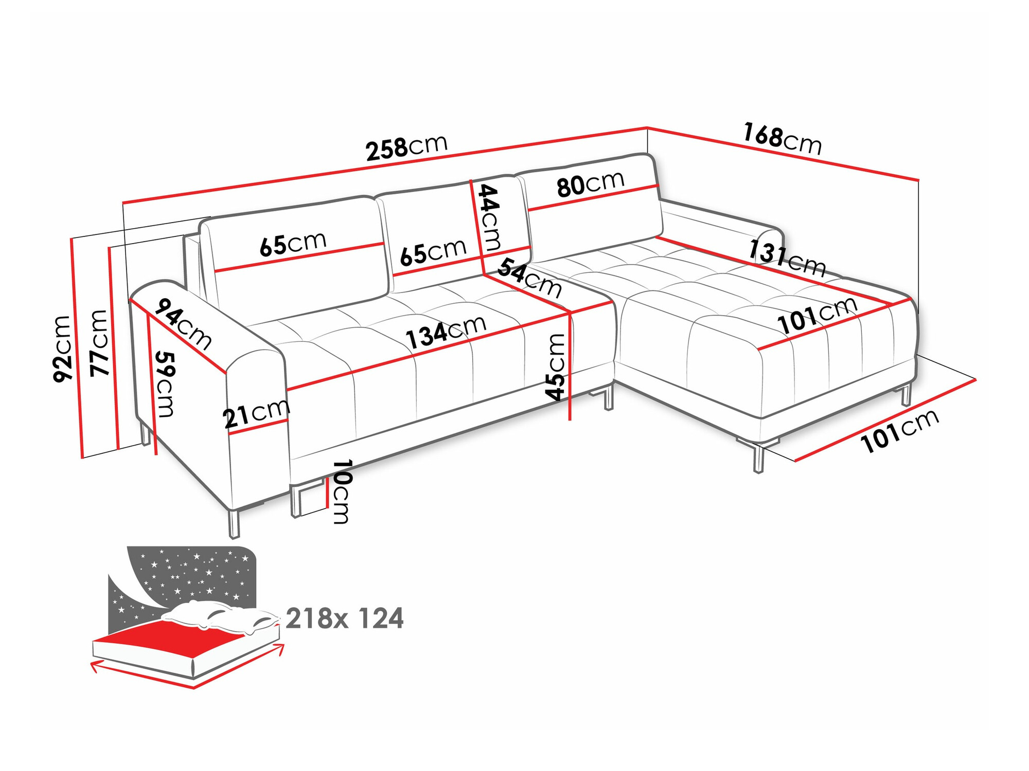 Hoekbank Stonecrest 100 (Velo 621)