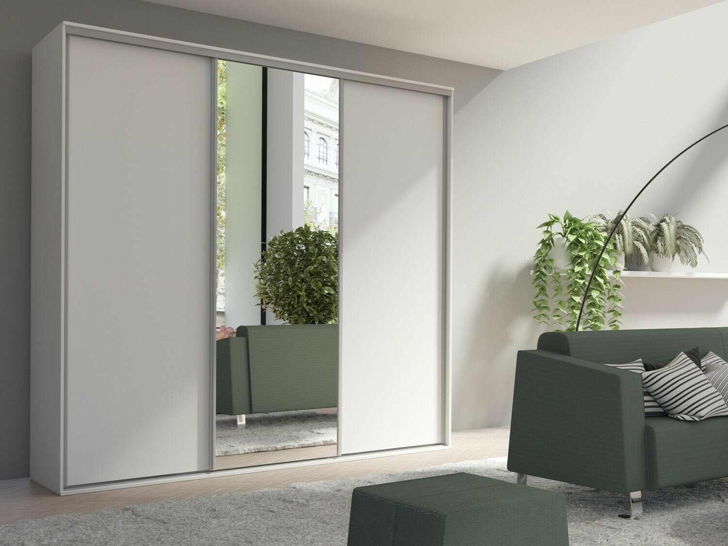 Kledingkast Murrieta 145 (Wit)