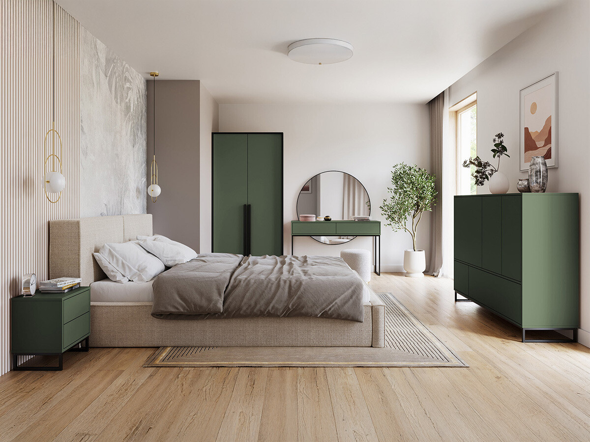 Slaapkamer set Calcalo 110 (Groen)