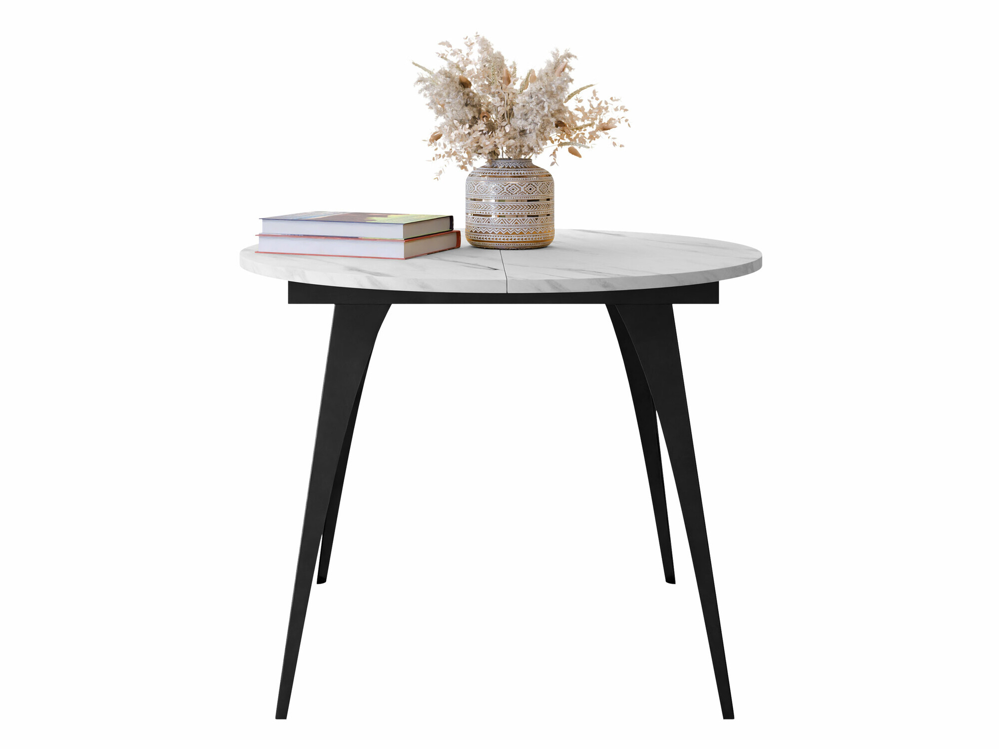 Tafel Oswego 132 (Wit marmer)