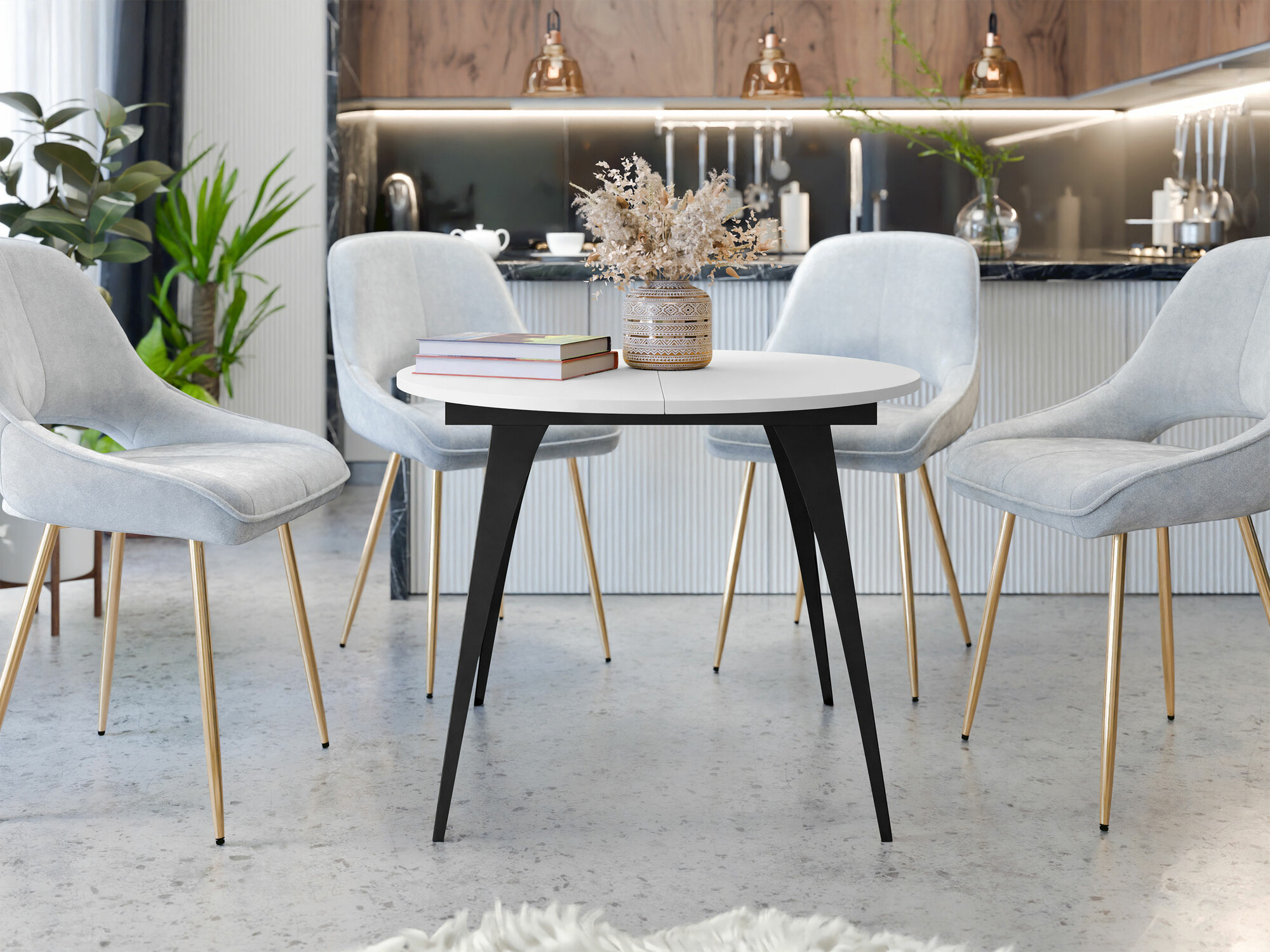 Tafel Oswego 132 (Wit)