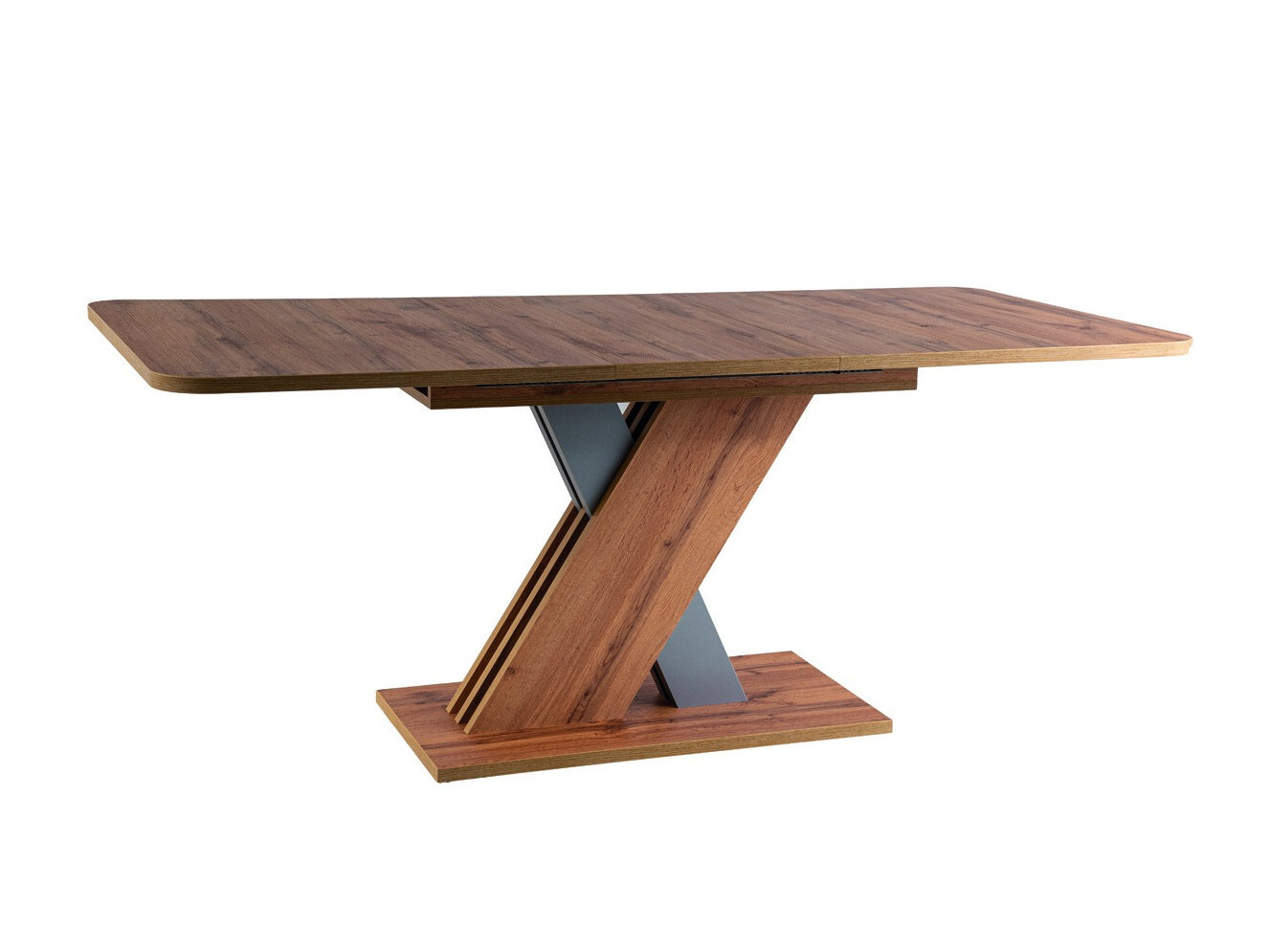 Tafel Detroit 568 (Wotan eik + Grijs)