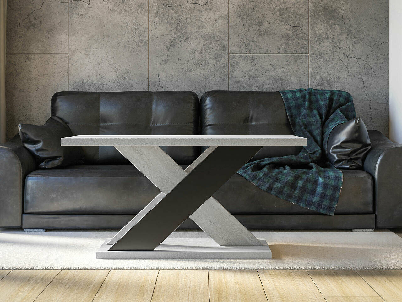 Salontafel Goodyear 116 (Grijs + Zwart)