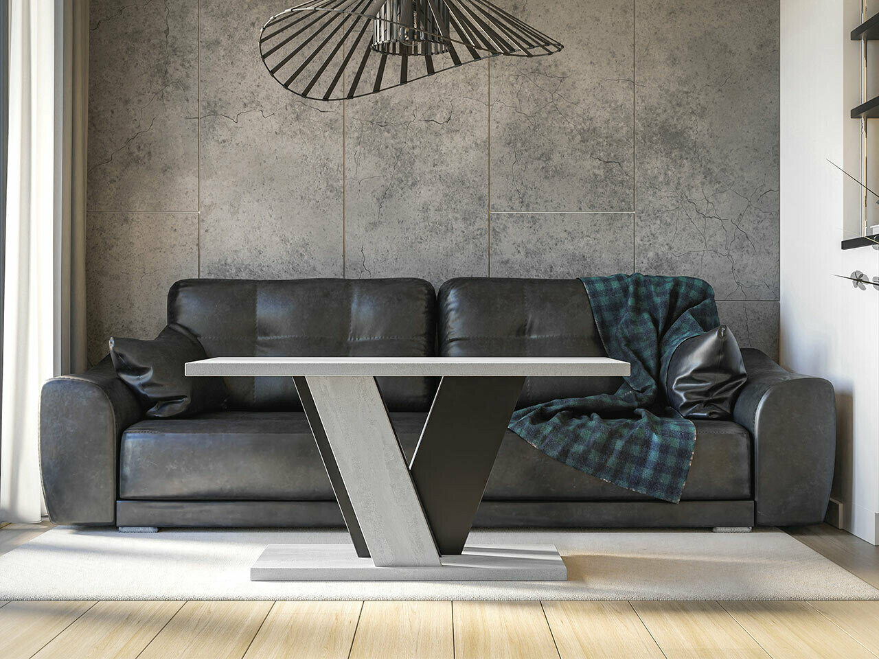 Salontafel Goodyear 128 (Grijs + Zwart)