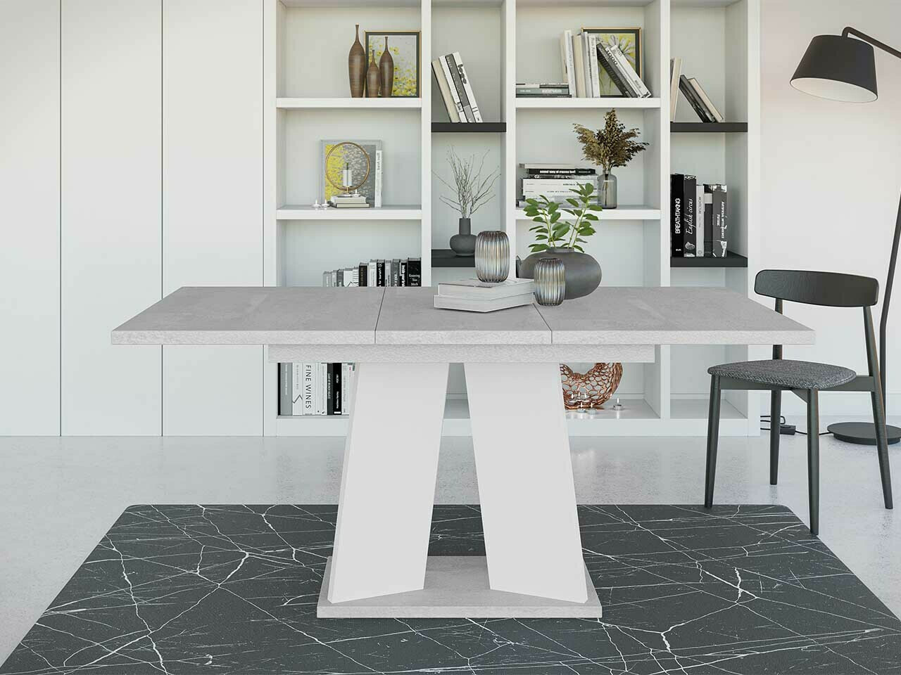 Tafel Goodyear 107 (Grijs + Wit)