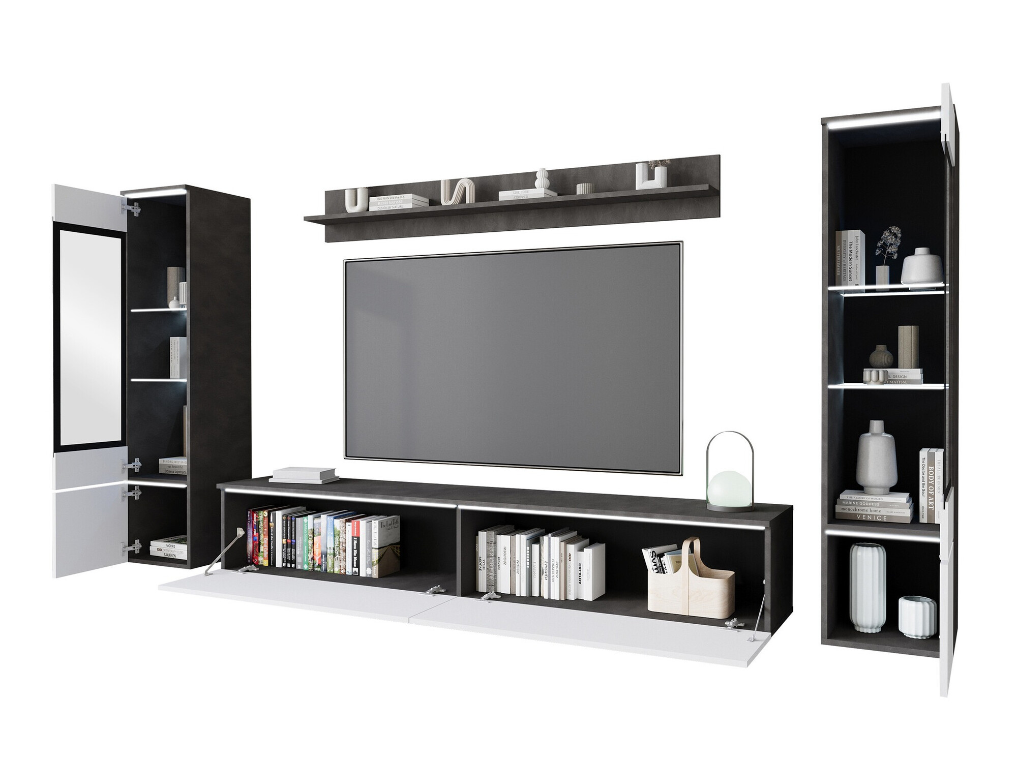 Woonkamerset Sarasota 126 (Zwart marmer)