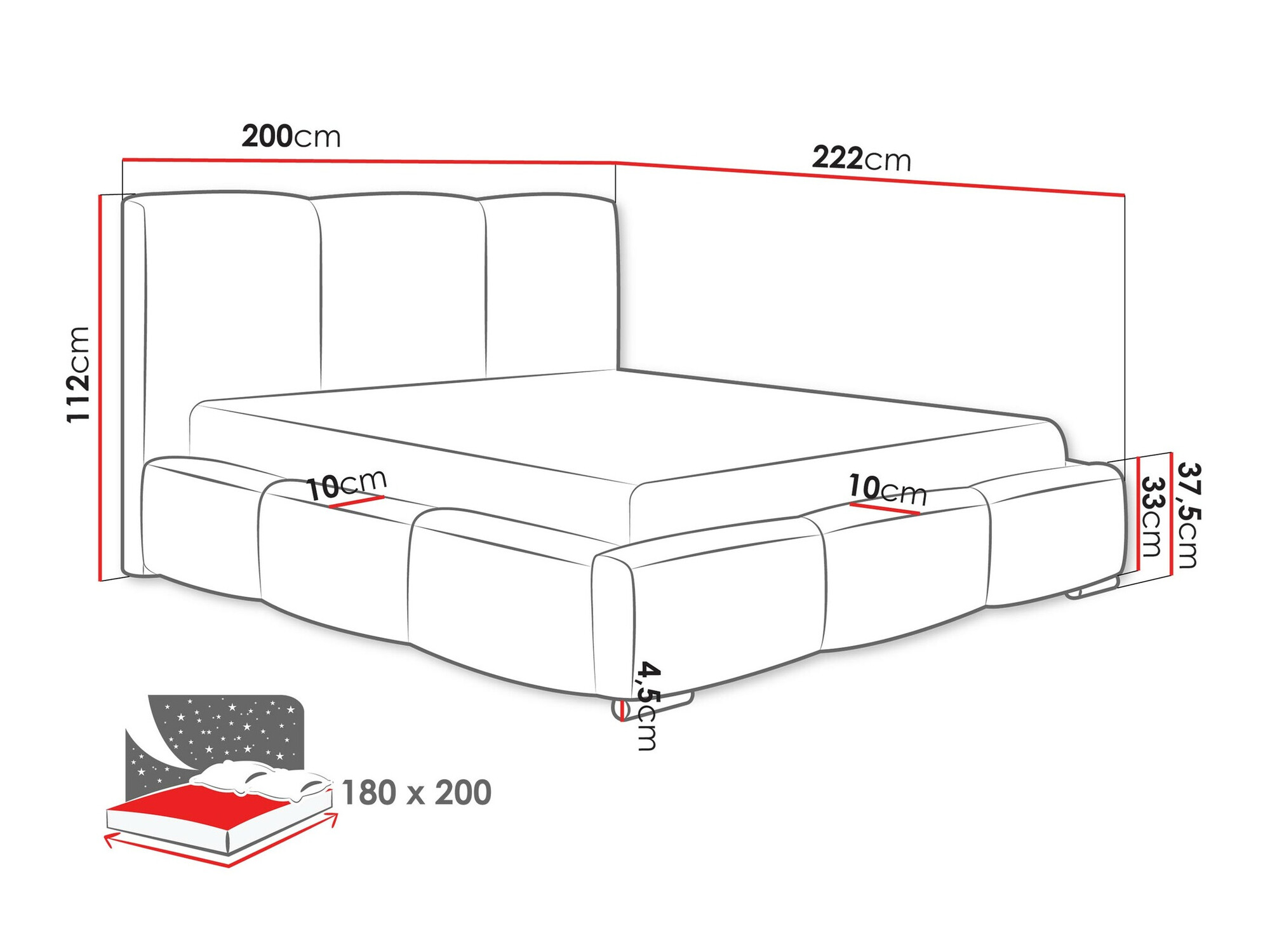 Bed Comfivo 383 (Kronos 07)