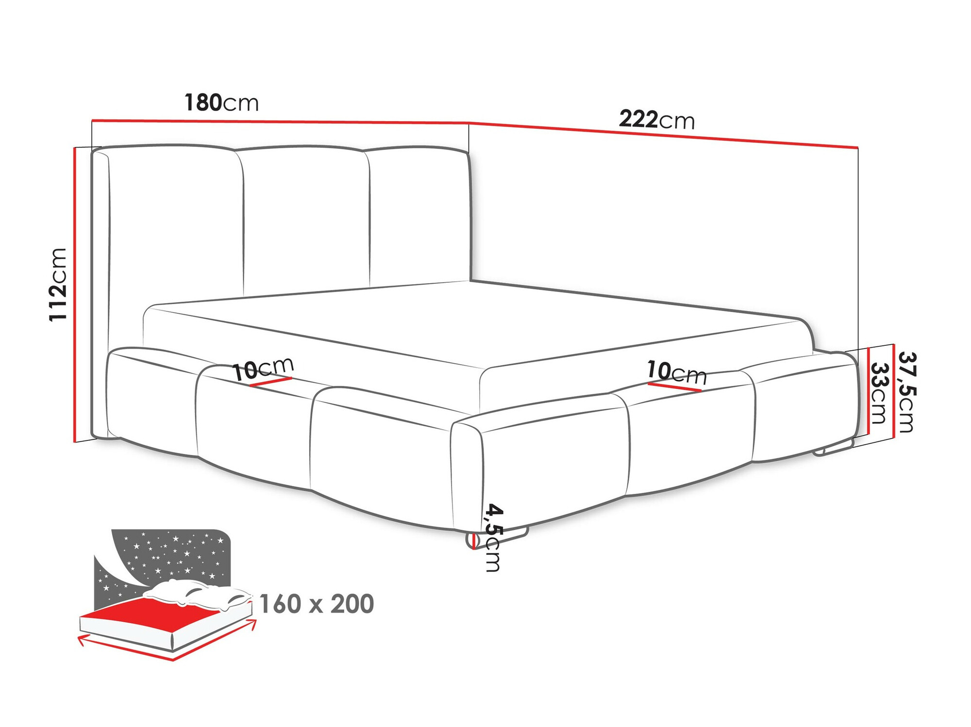Bed Comfivo 383 (Kronos 07)