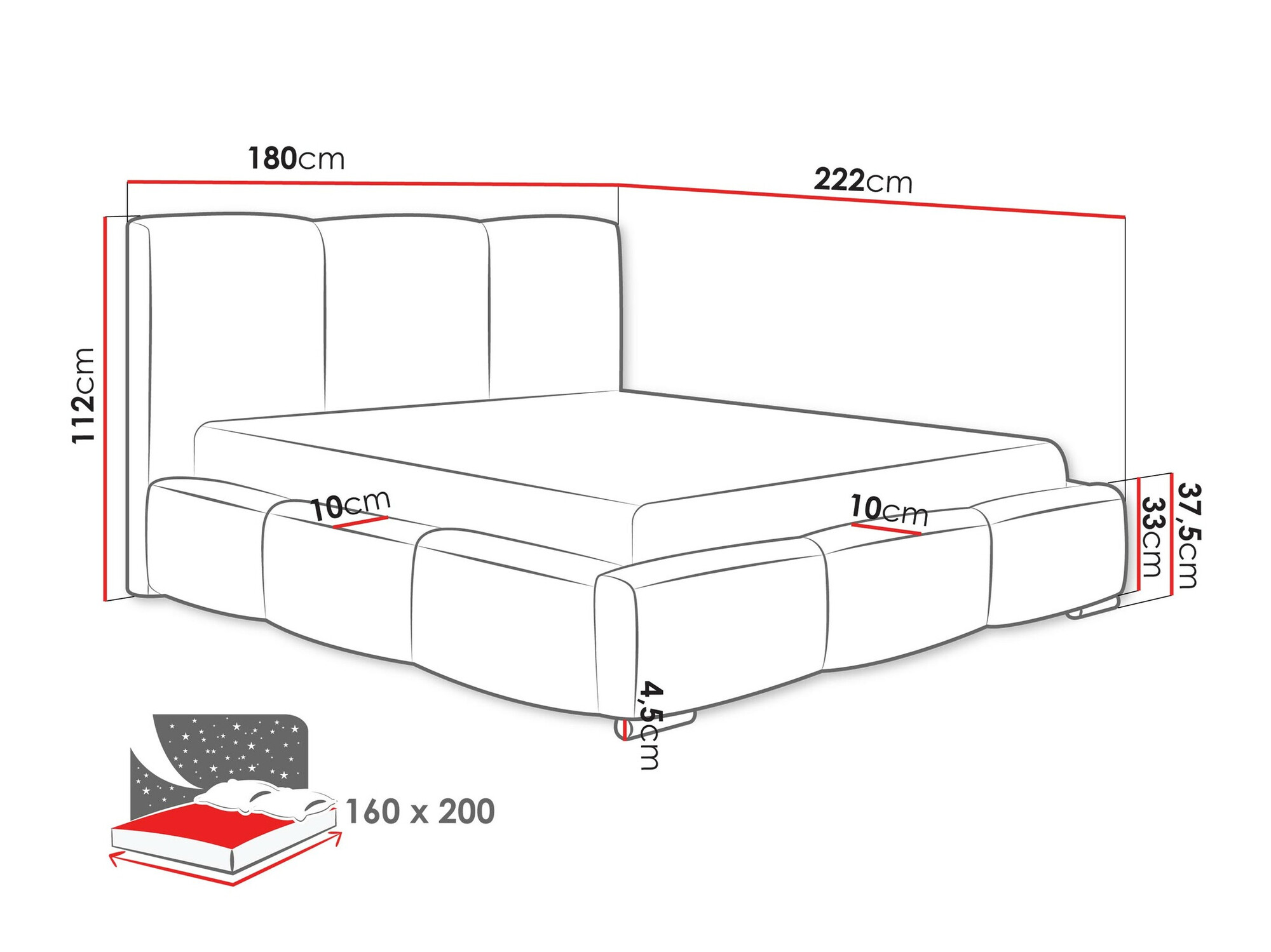 Bed Comfivo 383 (Kronos 19)