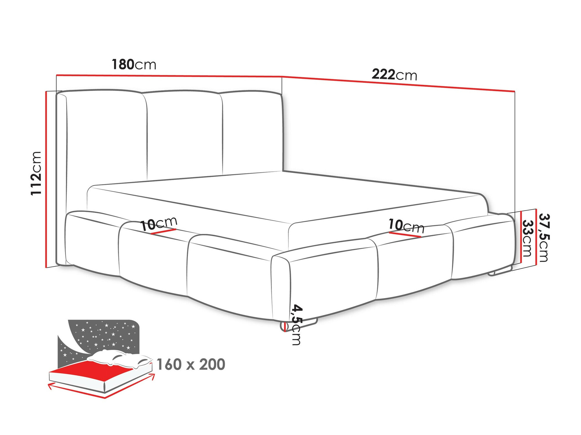 Bed Comfivo 383 (Kronos 22)