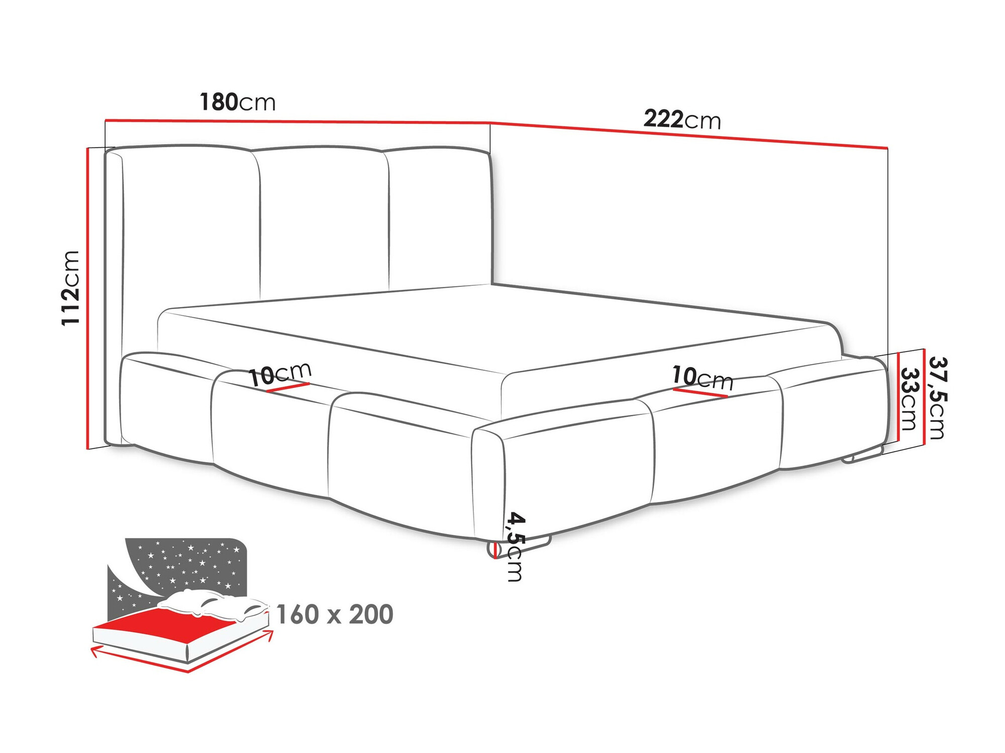 Bed Comfivo 383 (Paros 01)