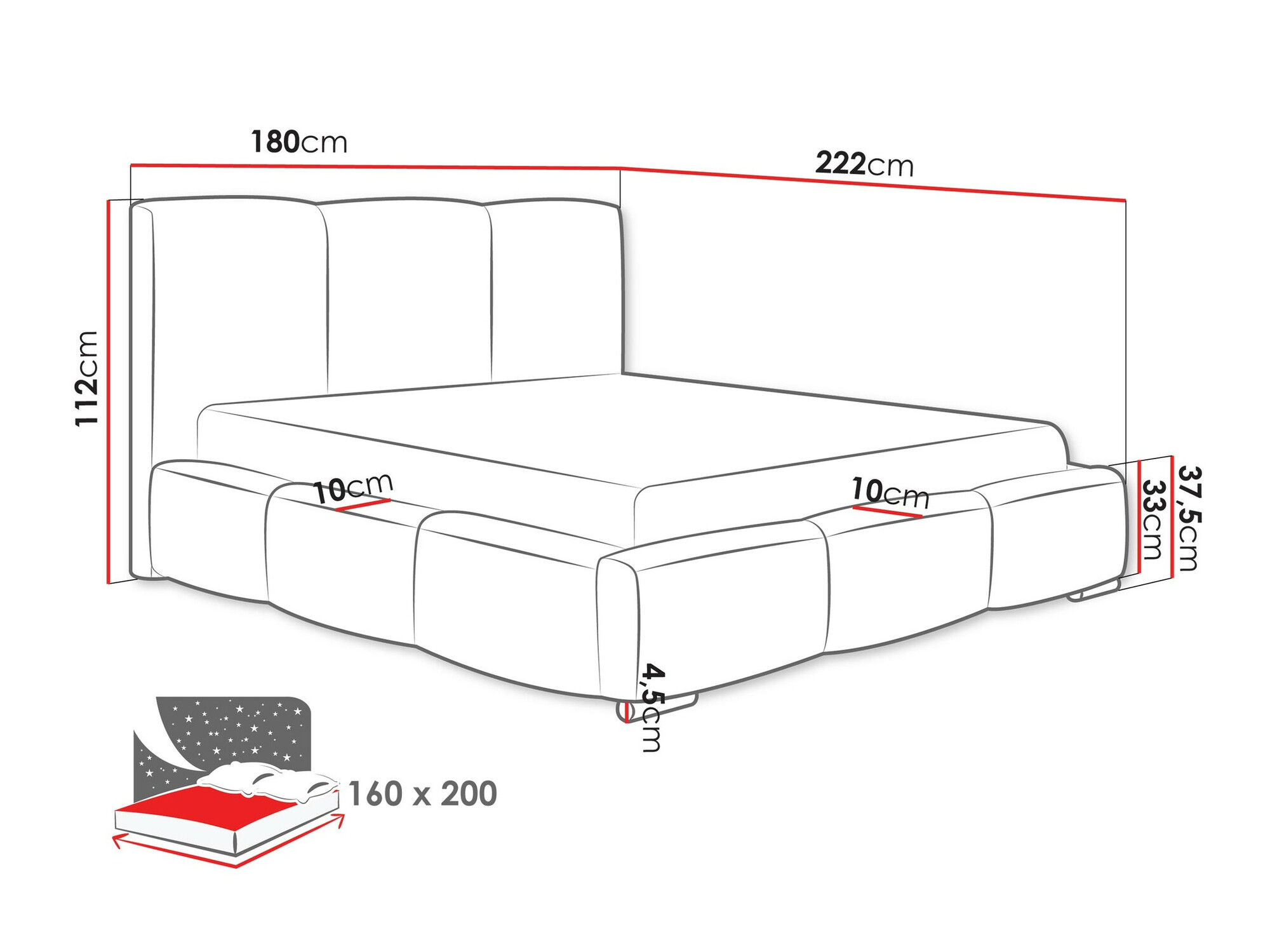 Bed Comfivo 383 (Paros 05)