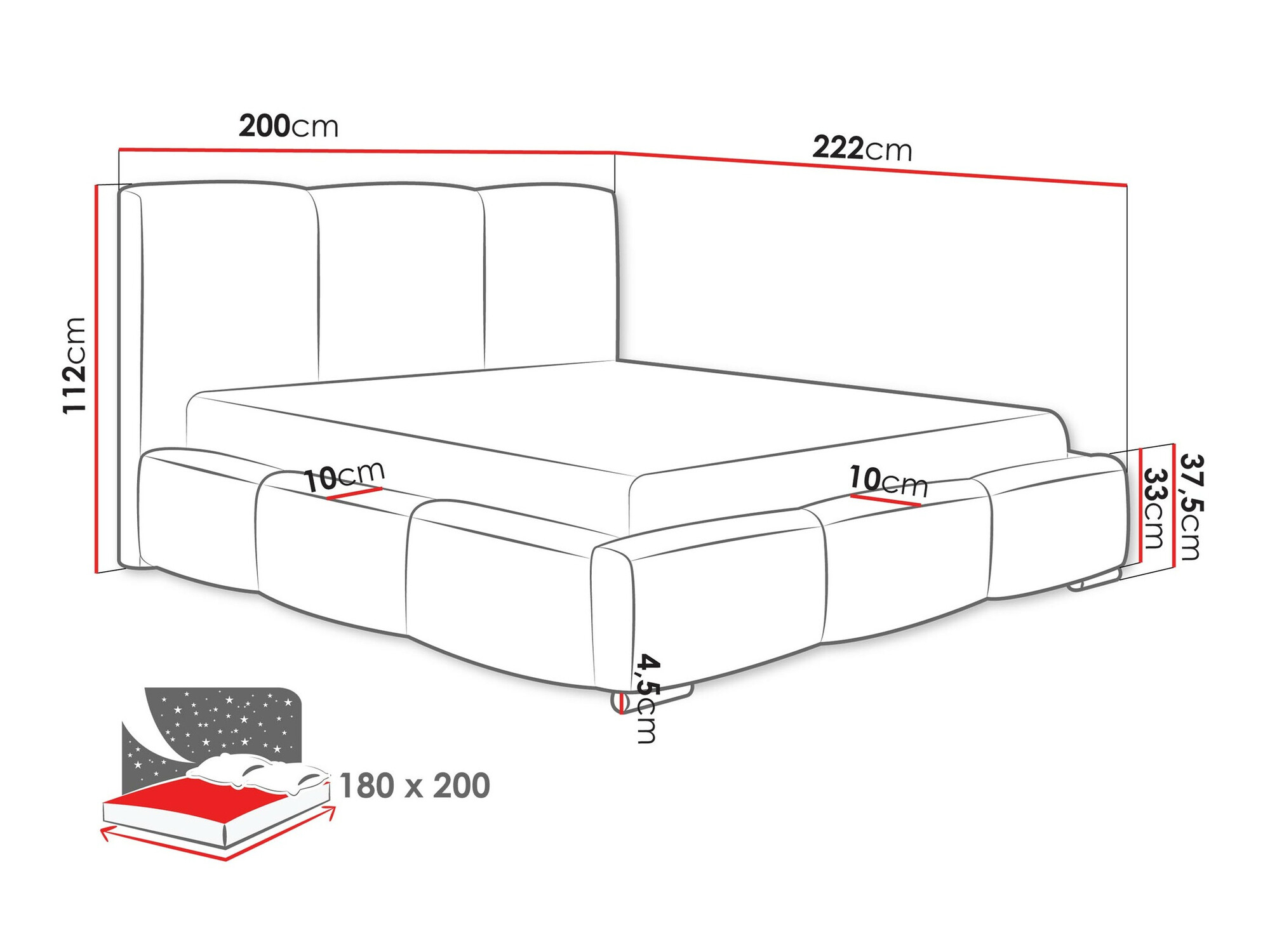 Bed Comfivo 383 (Paros 05)