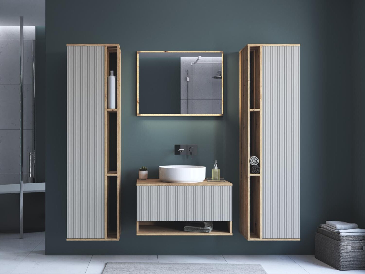 Hangend badkamermeubel voor wastafel Romleve 102