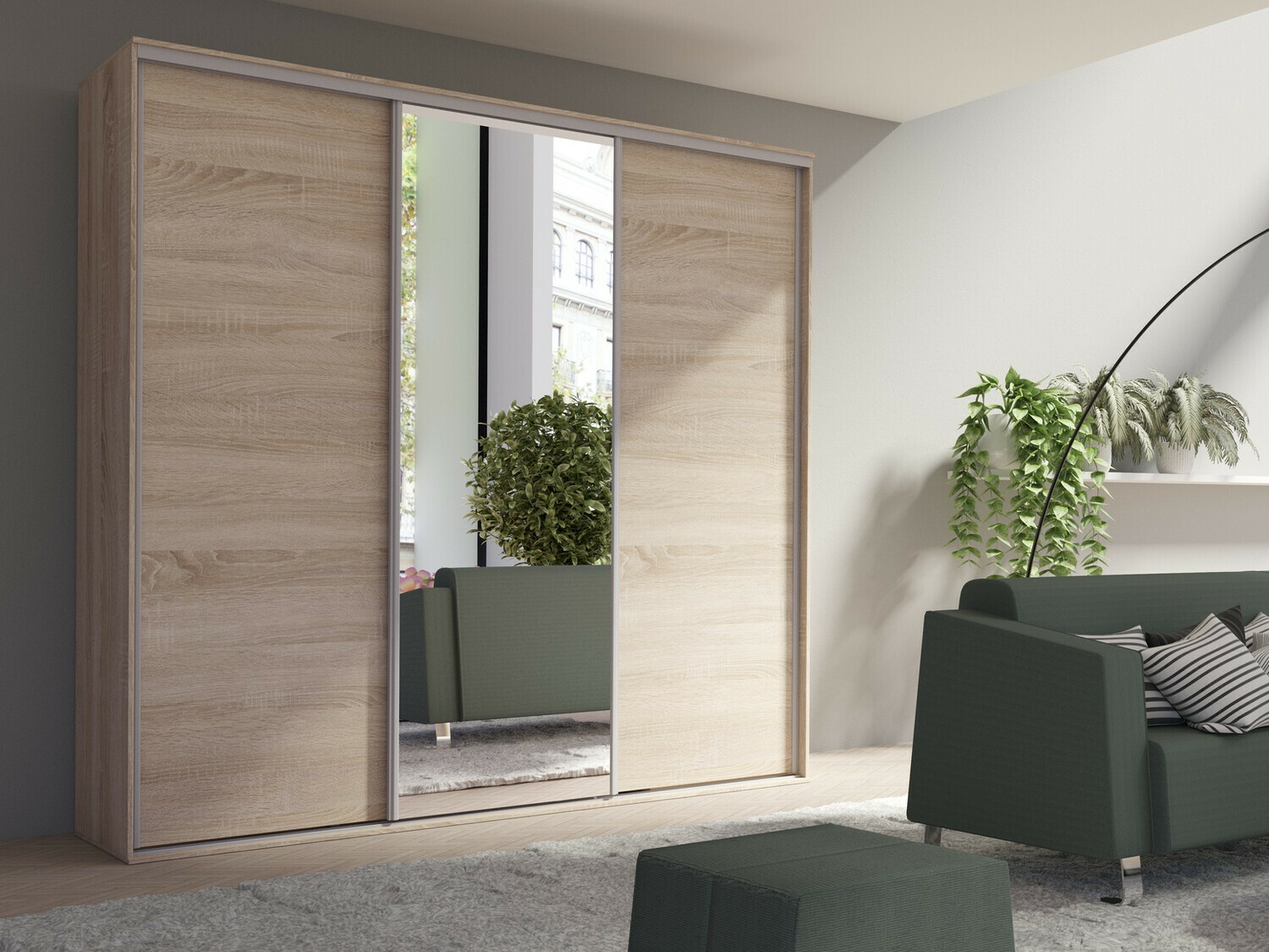 Kledingkast Murrieta 181 (Sonoma eik)