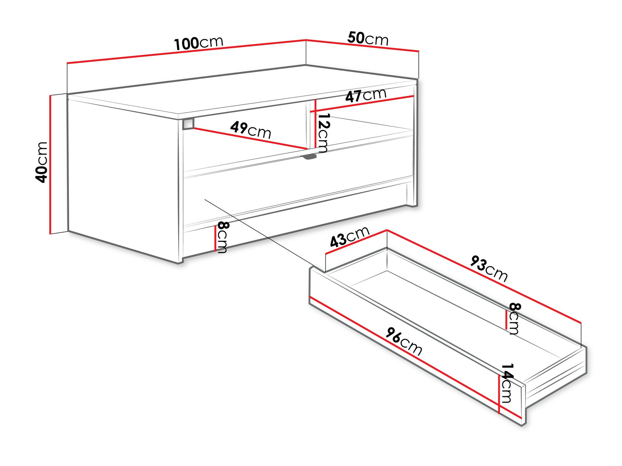 Salontafel Comfivo Larmire 105 (Beige)