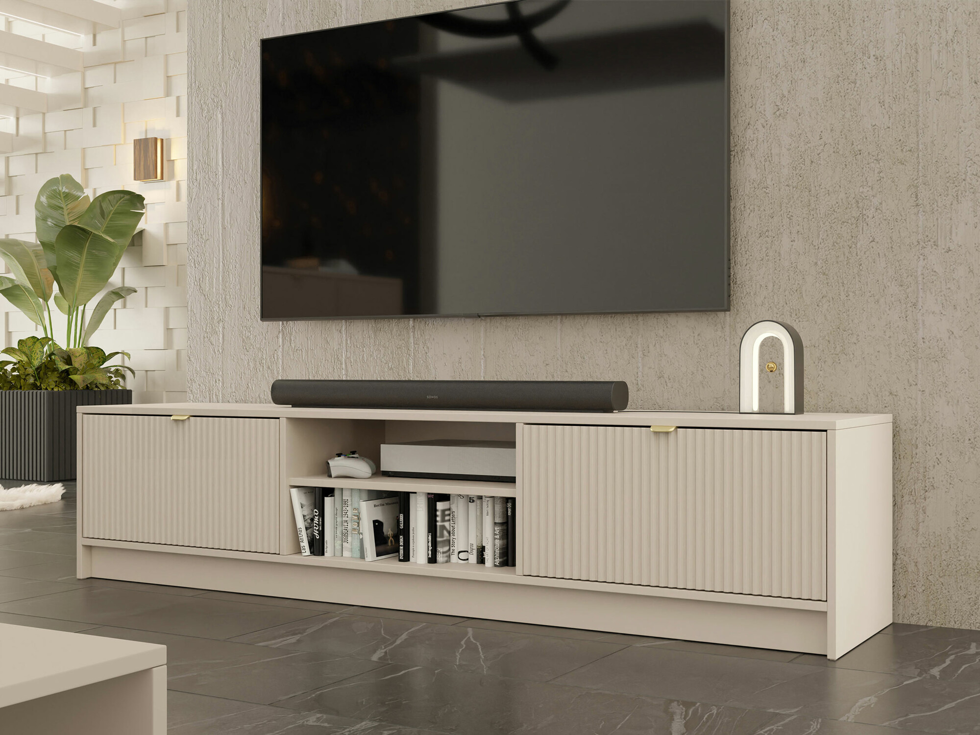 TV-meubel Comfivo Papilio I (Beige)