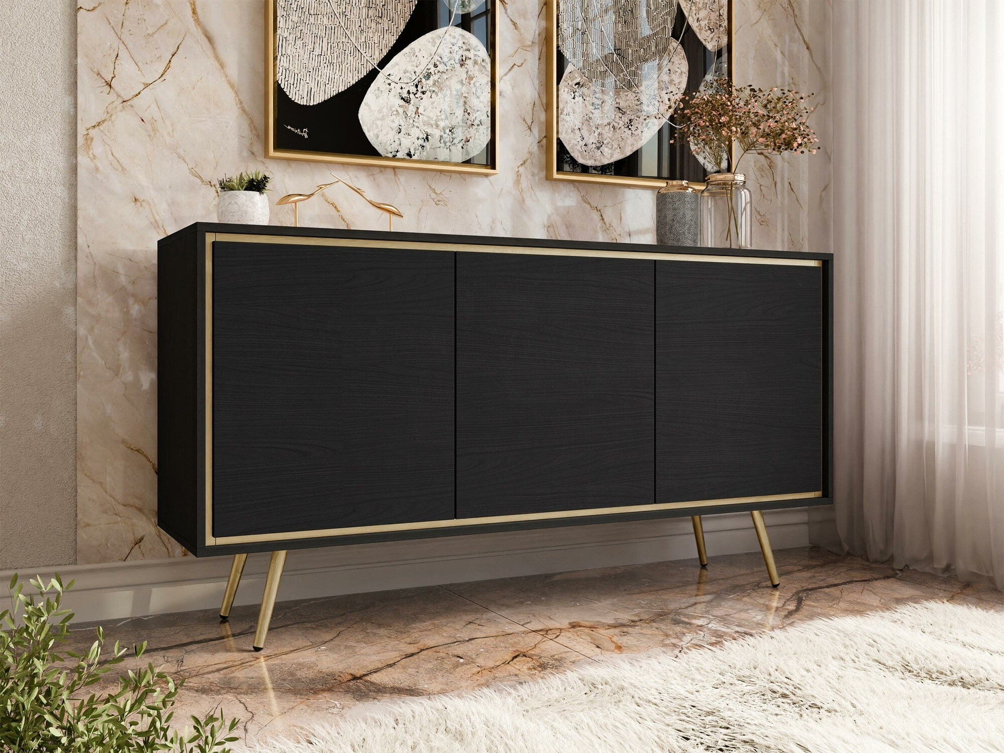 Dressoir Providence 190 (Grafiet)