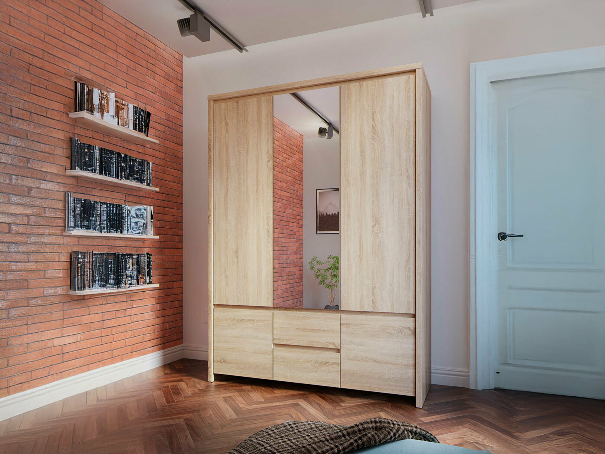 Kledingkast Nolroma 118 (Sonoma eik)