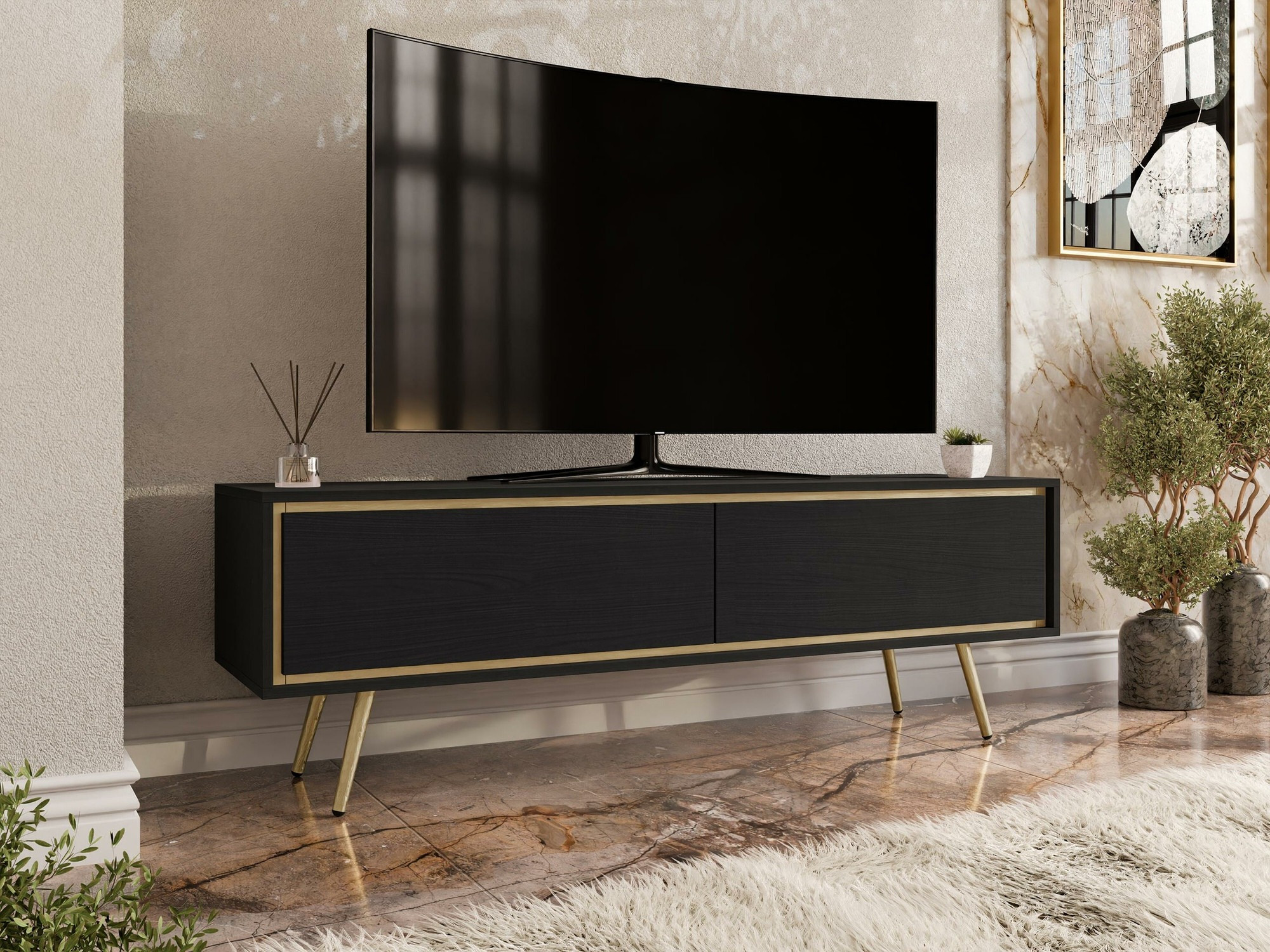TV-meubel Providence 191 (Grafiet)