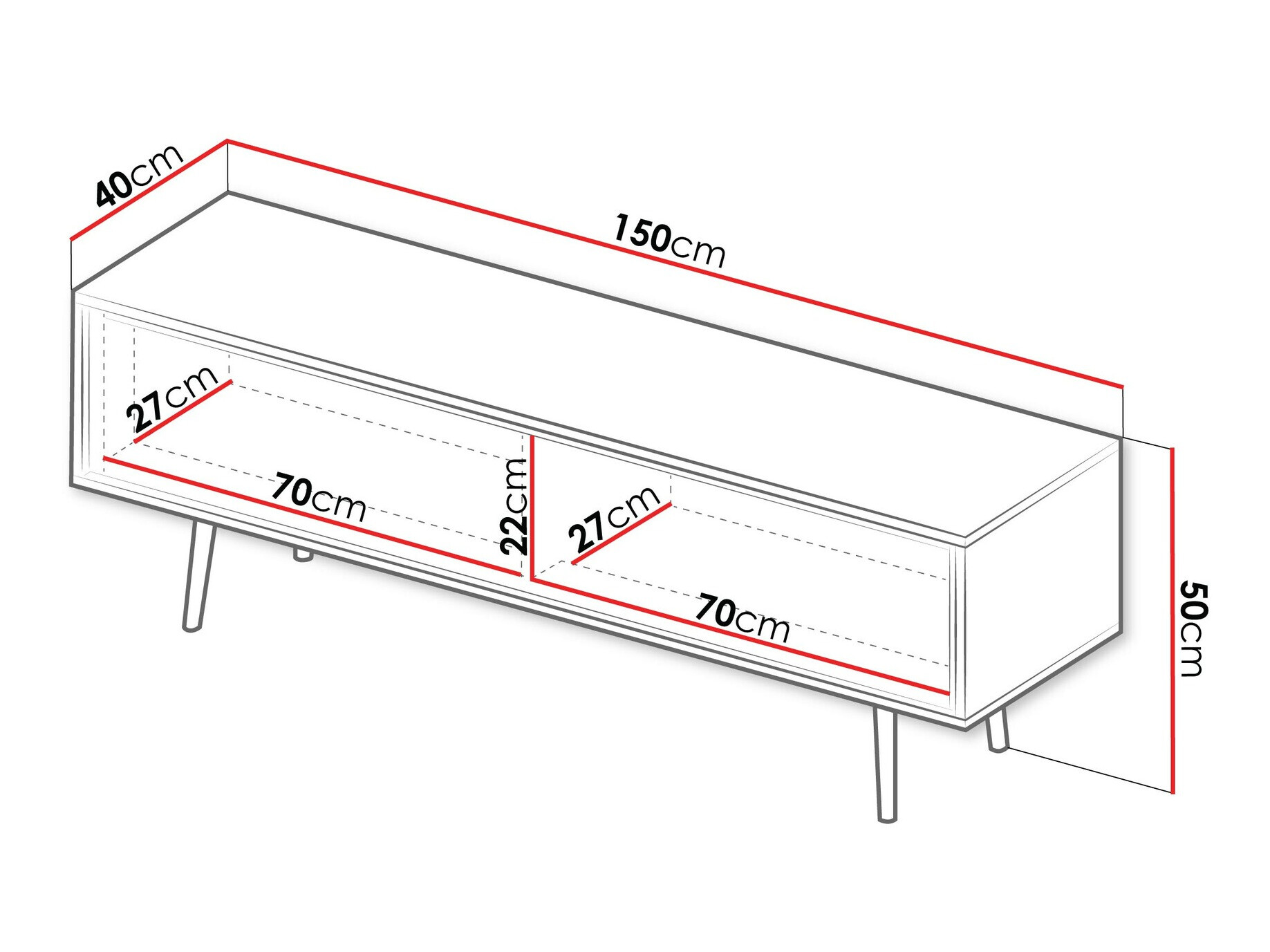 TV-meubel Providence 191 (Kasjmier)