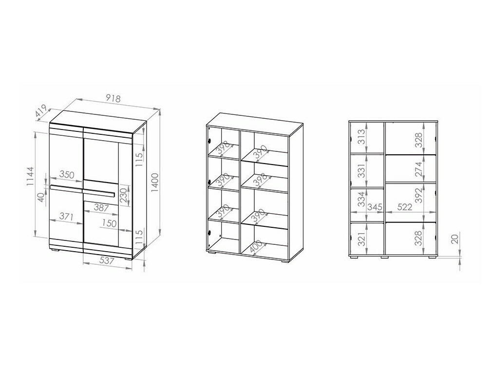 Boekenkast Alcala 104