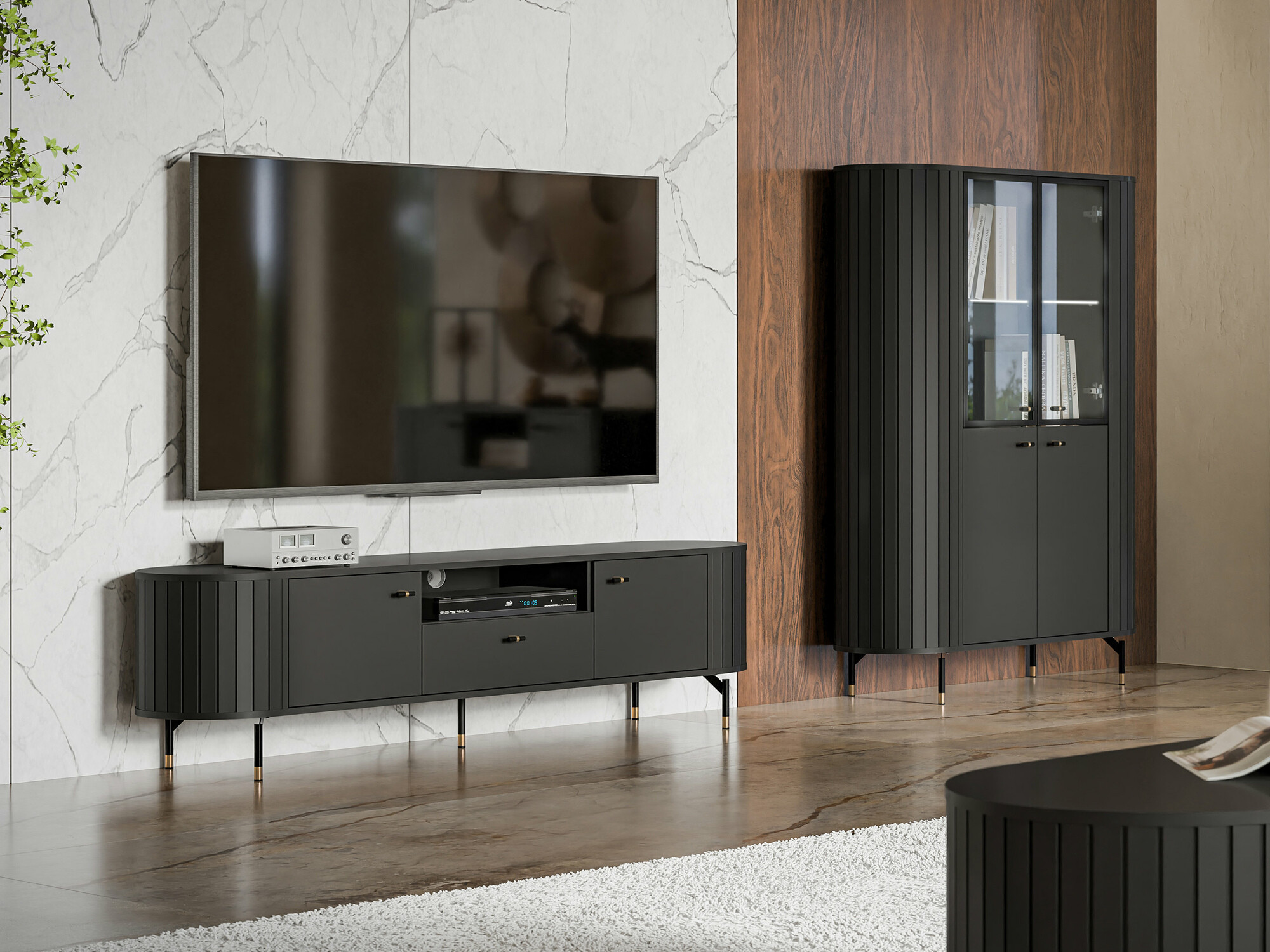 Boekenkast Novmono 100 (Zwart)