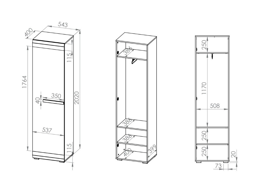 Kledingkast Alcala 116