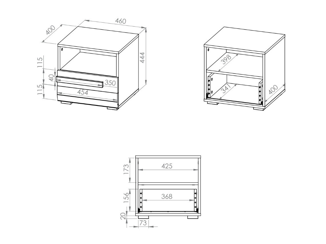 Nachtkastje Alcala 115