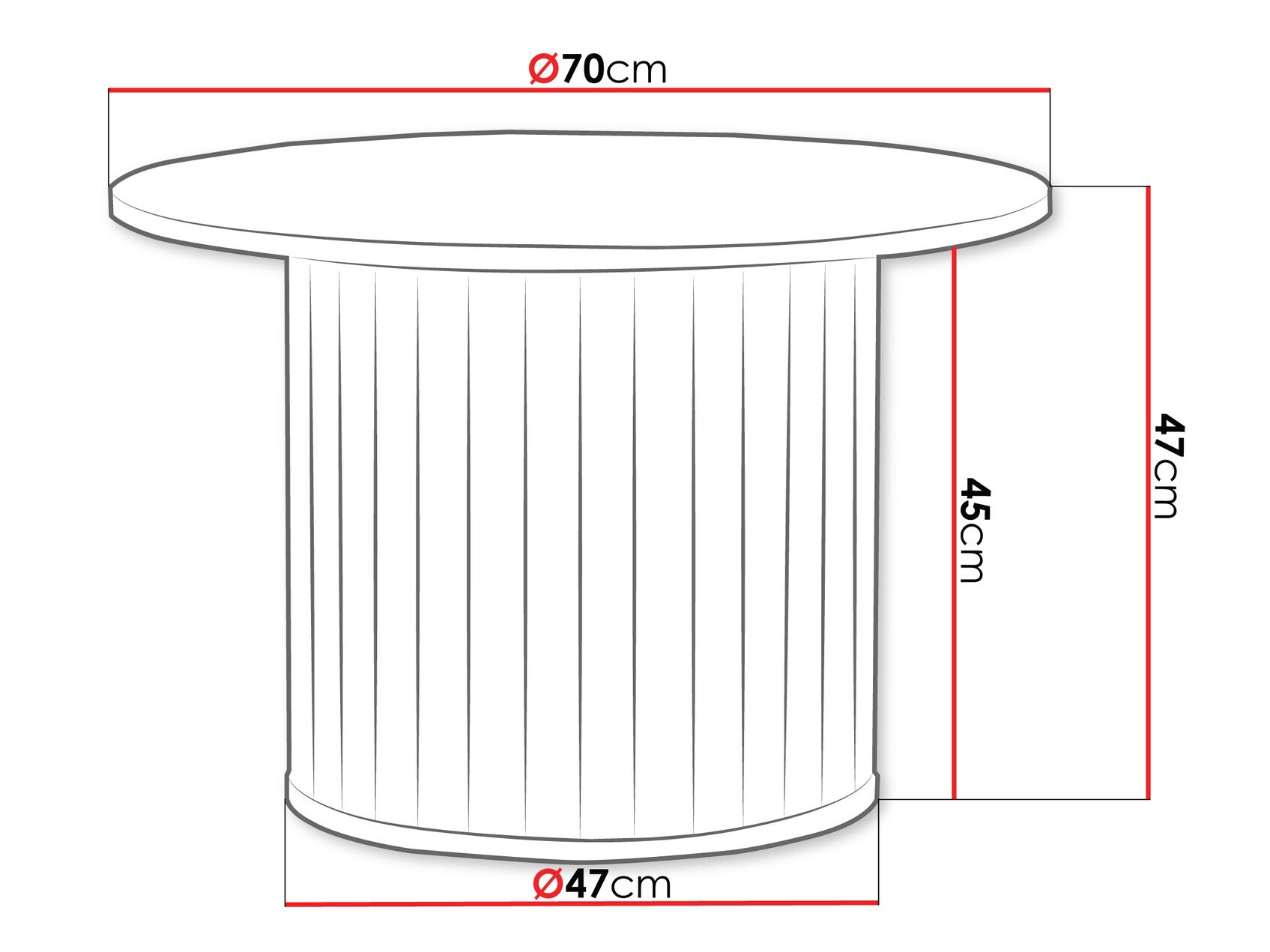 Salontafel Novmono 106 (Zwart)