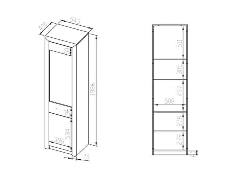Boekenkast Tivmori 103
