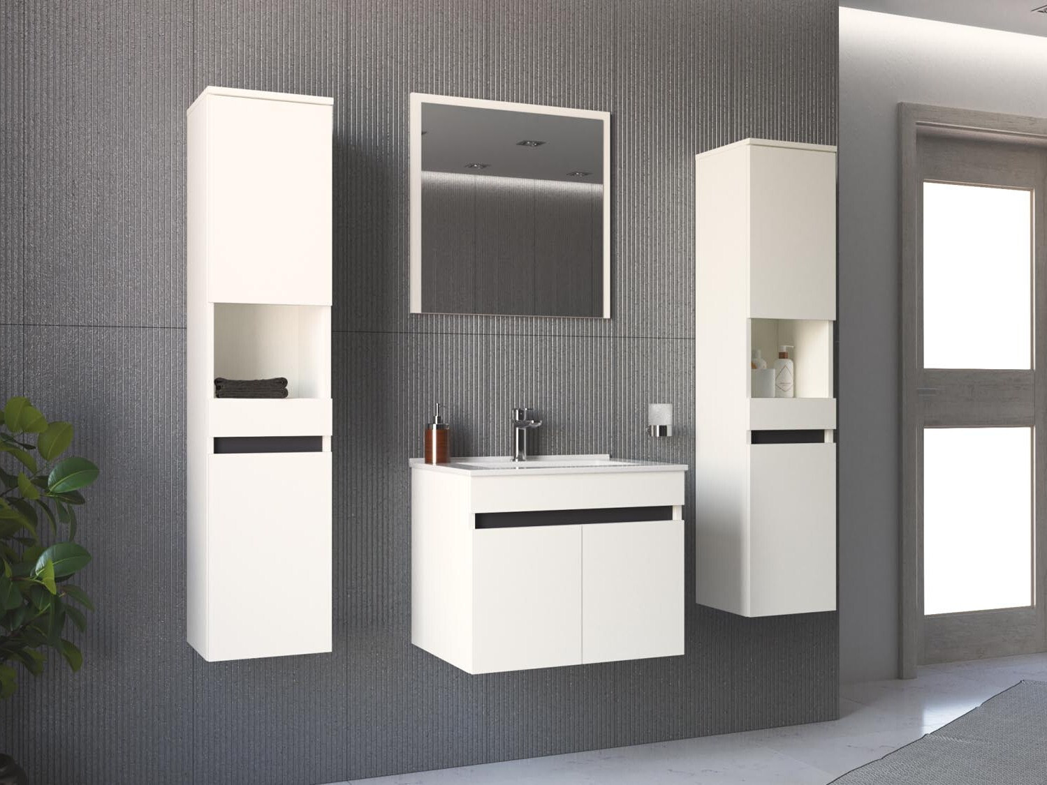 Hangend badkamermeubel voor wastafel Benfelo 100