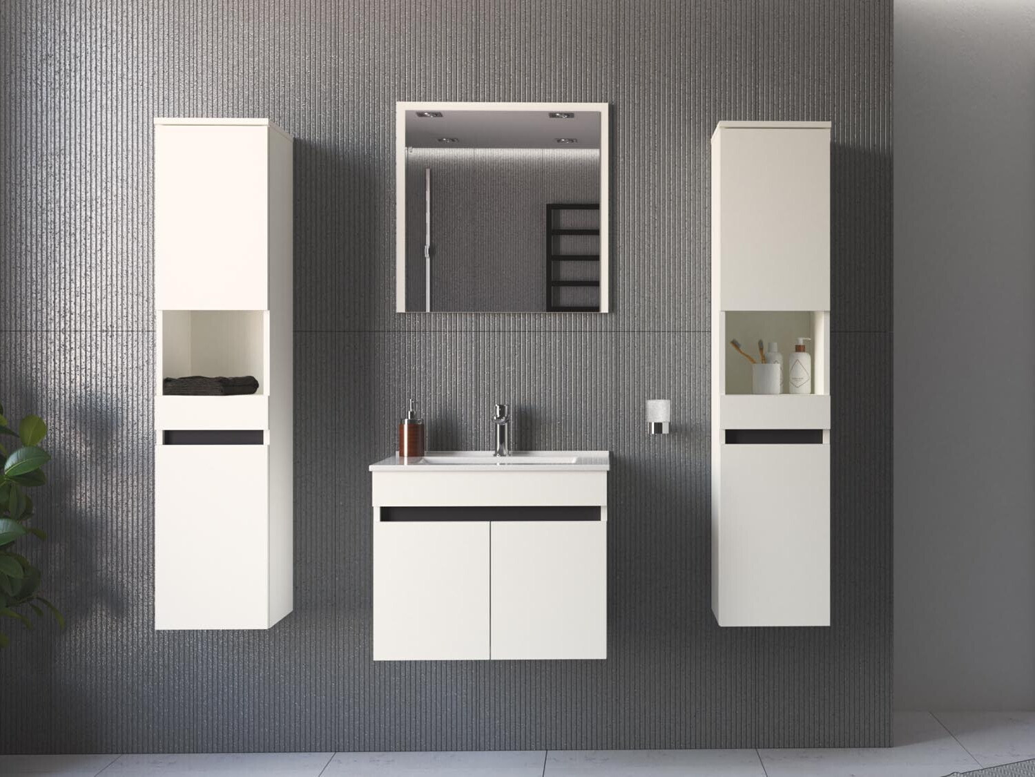 Hangend badkamermeubel voor wastafel Benfelo 100