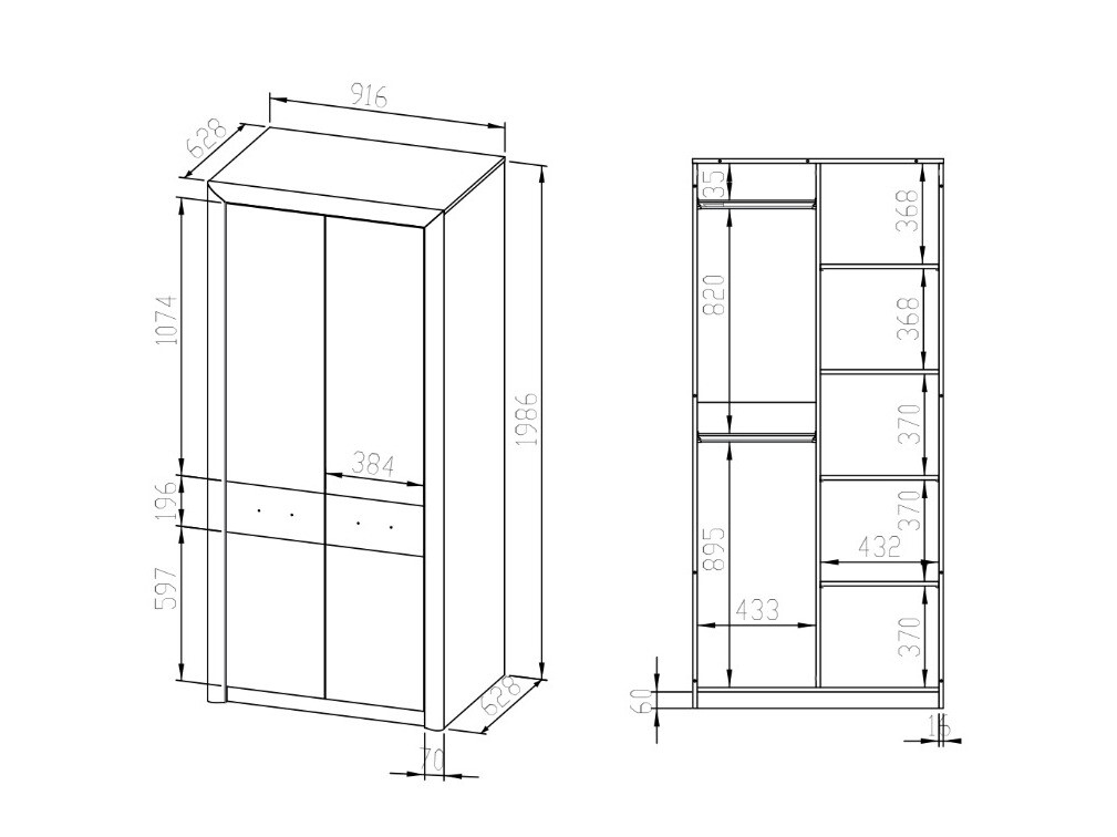 Kledingkast Tivmori 100