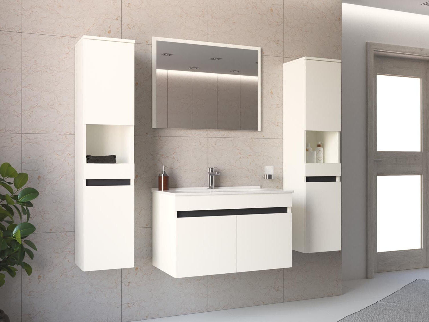 Wand badkamermeubel Benfelo 104