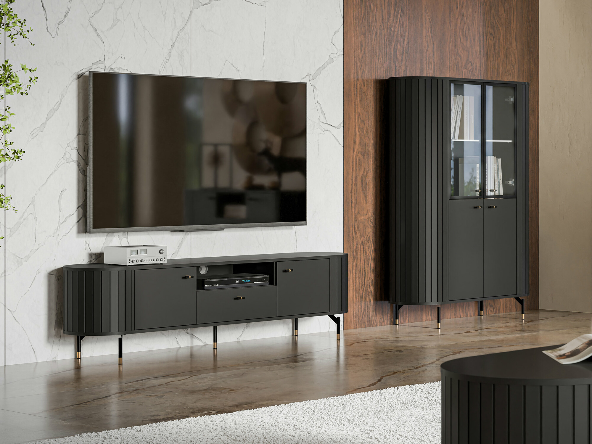 Woonkamerset Novmono 108 (Zwart)